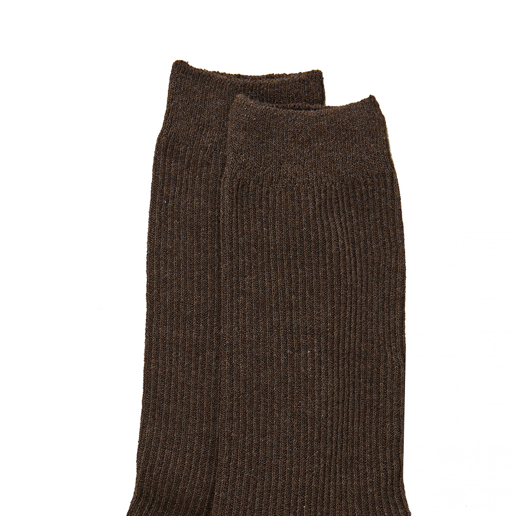 폴더라벨 베이직 코튼 삭스 다크 브라운 남성 / FLFADA4L03