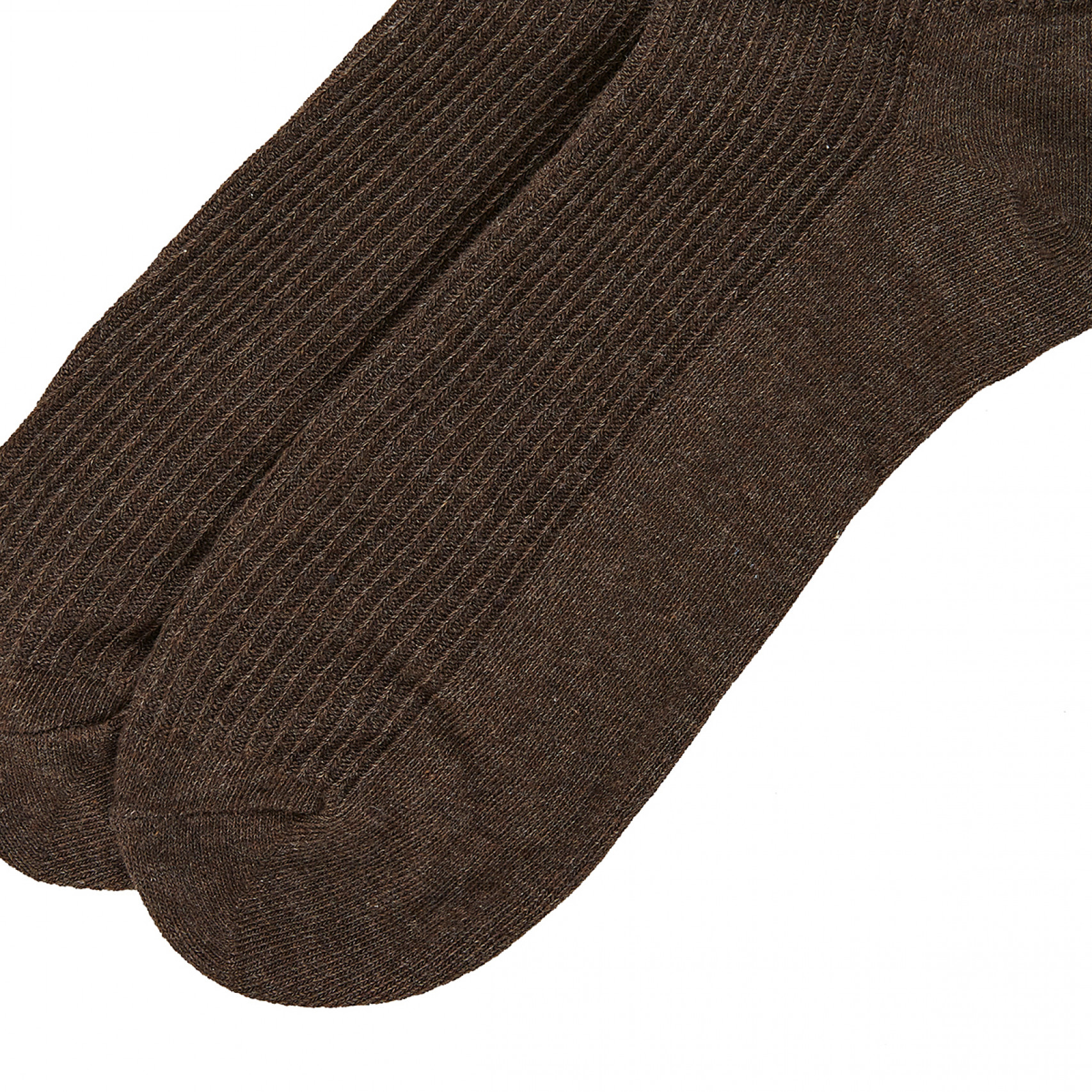 폴더라벨 베이직 코튼 삭스 다크 브라운 남성 / FLFADA4L03