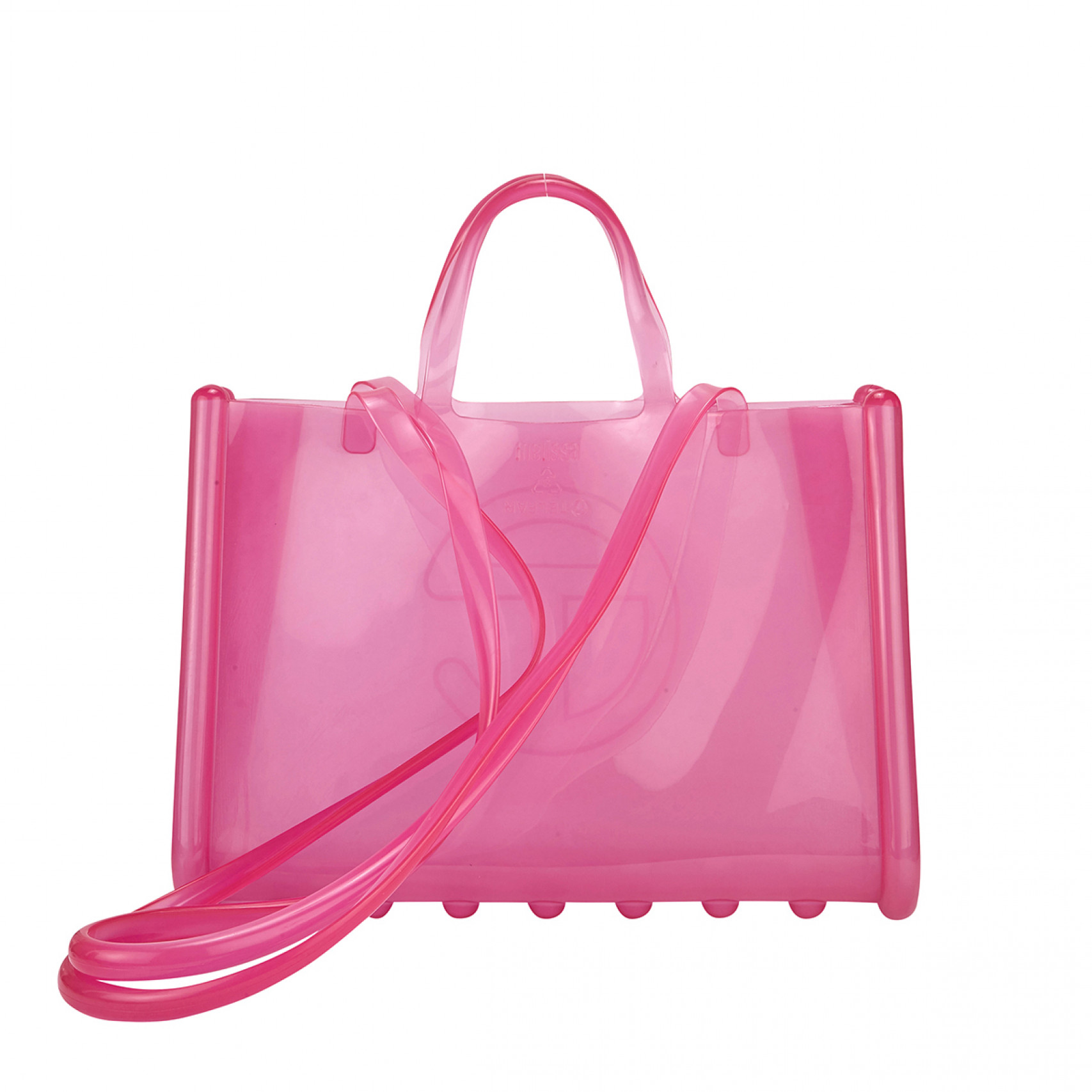 멜리사 X 텔파 젤리 쇼퍼백 L 핑크/34405-AT542