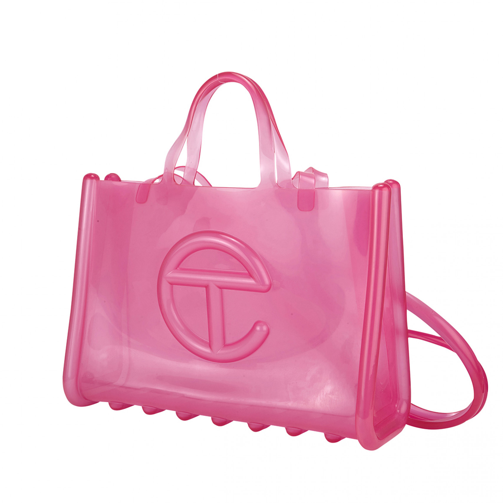 멜리사 X 텔파 젤리 쇼퍼백 L 핑크/34405-AT542