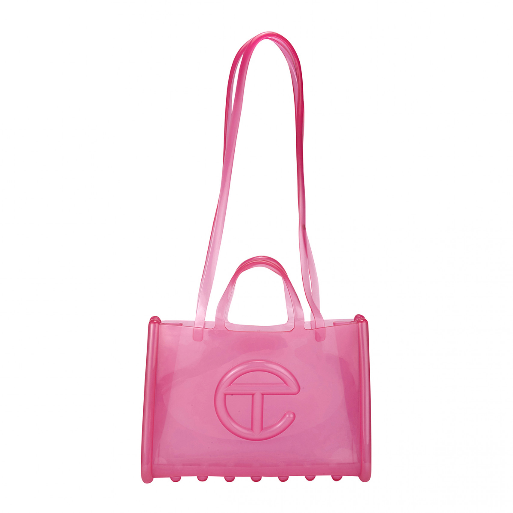 멜리사 X 텔파 젤리 쇼퍼백 L 핑크/34405-AT542