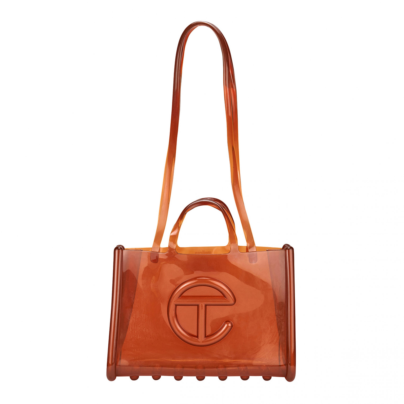 멜리사 X 텔파 젤리 쇼퍼백 L 브라운/34405-AT543