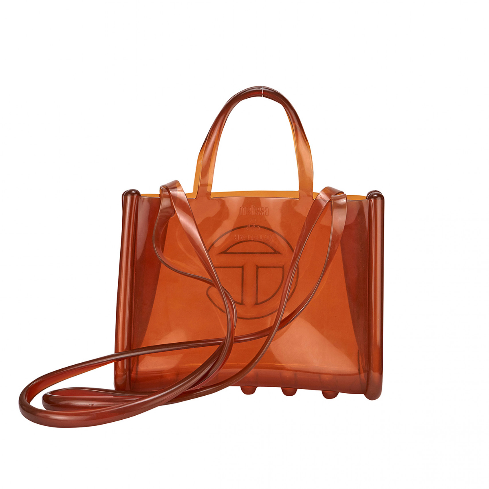 멜리사 X 텔파 젤리 쇼퍼백 M 브라운/34419-AT552