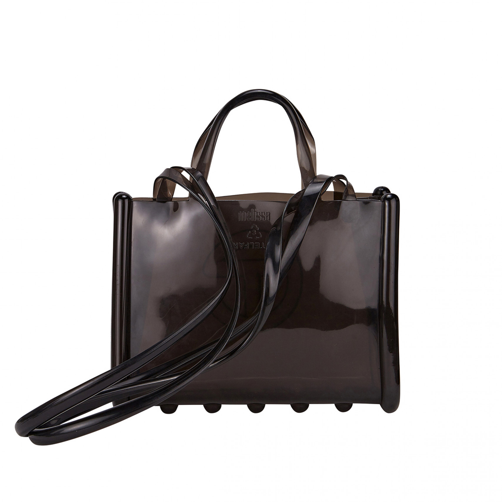 멜리사 X 텔파 젤리 쇼퍼백 M 블랙/34419-AT544