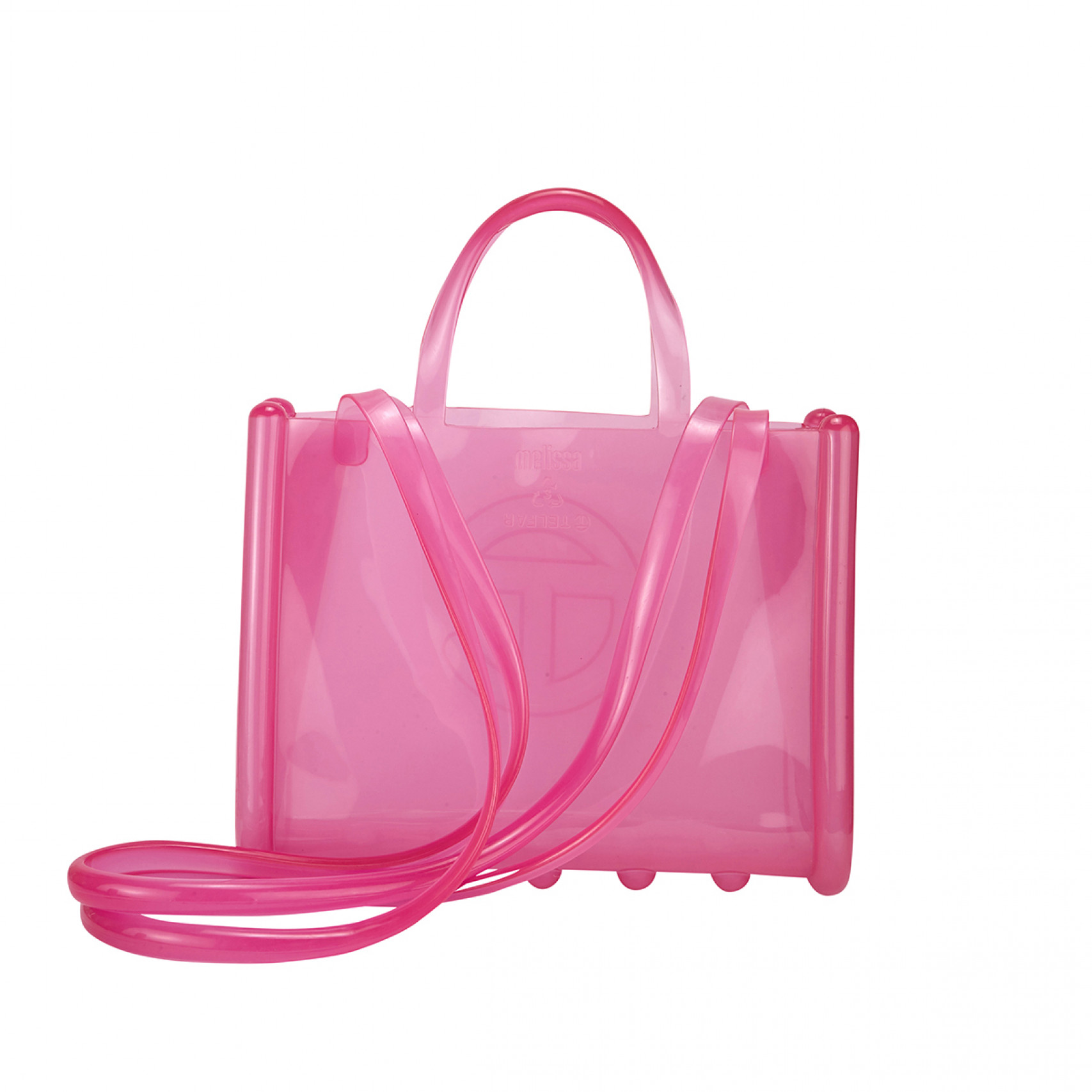 멜리사 X 텔파 젤리 쇼퍼백 M 핑크/34419-AT551