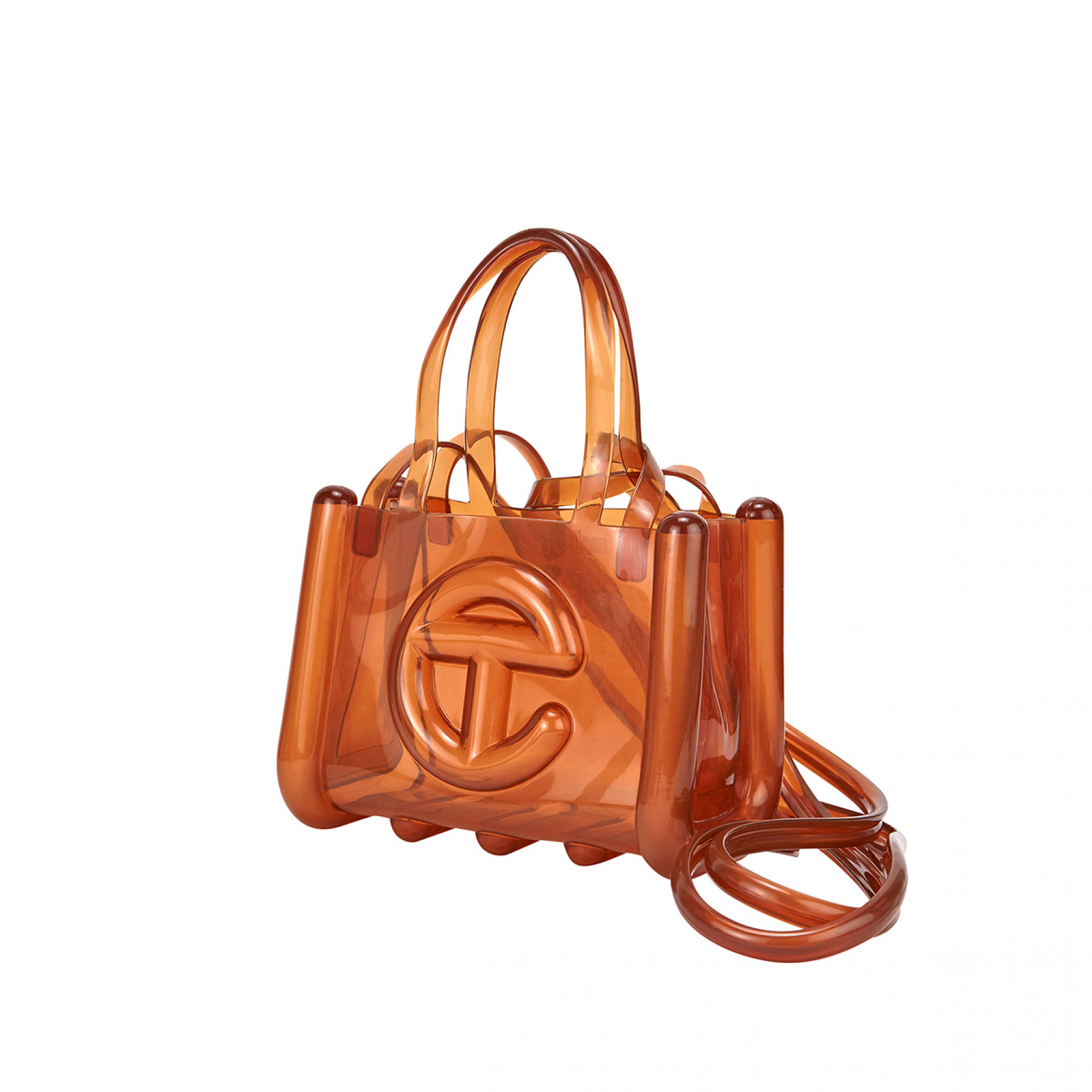 멜리사 X 텔파 젤리 쇼퍼백 S 브라운/34404-AR501