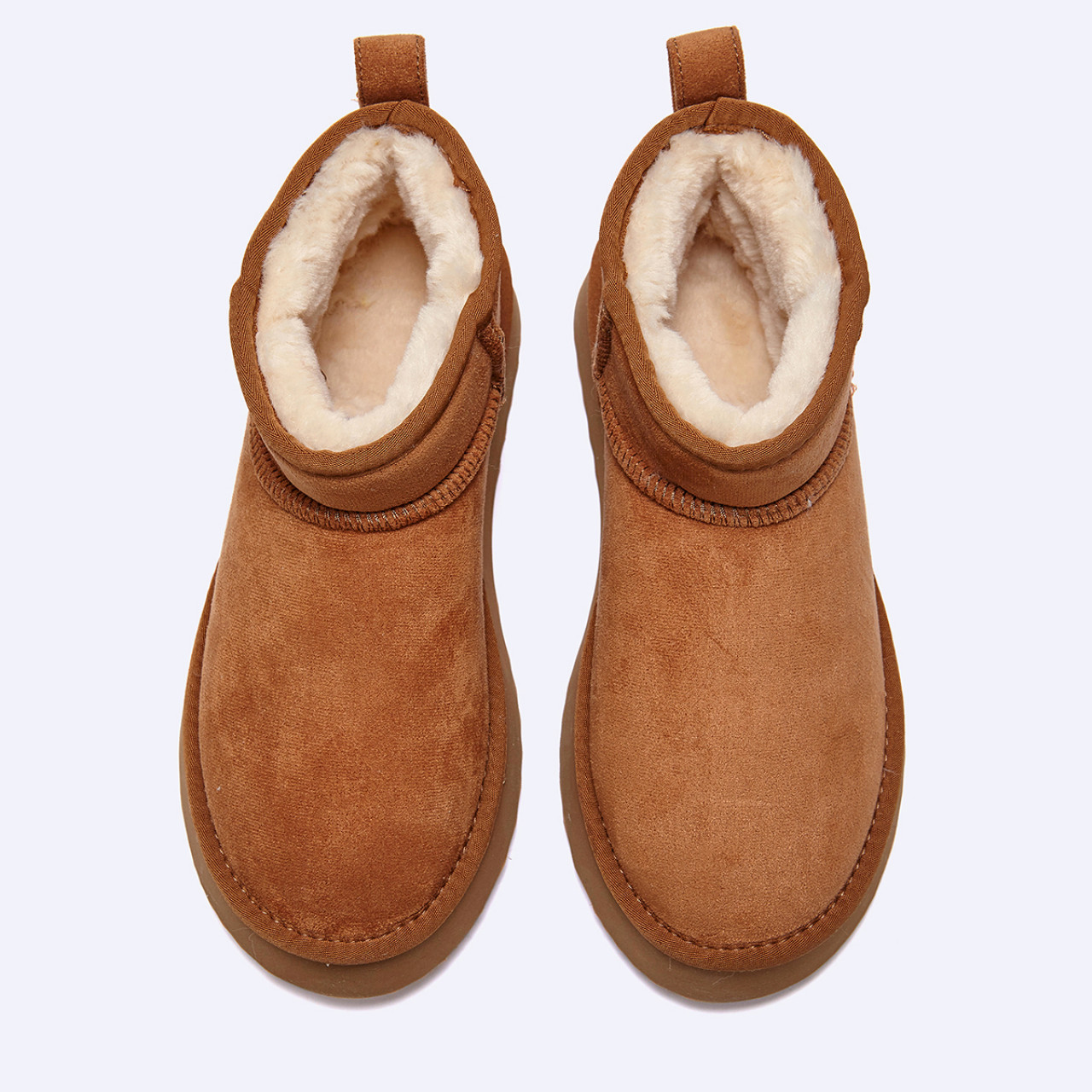 시어링 부츠 울트라 미니 플랫폼 브라운 여성 / FLFDEA4W08