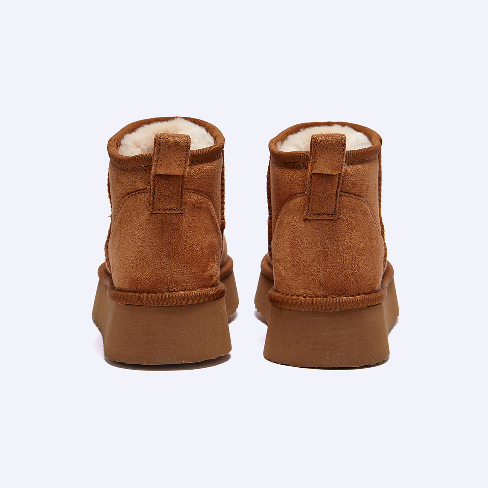 시어링 부츠 울트라 미니 플랫폼 브라운 여성 / FLFDEA4W08