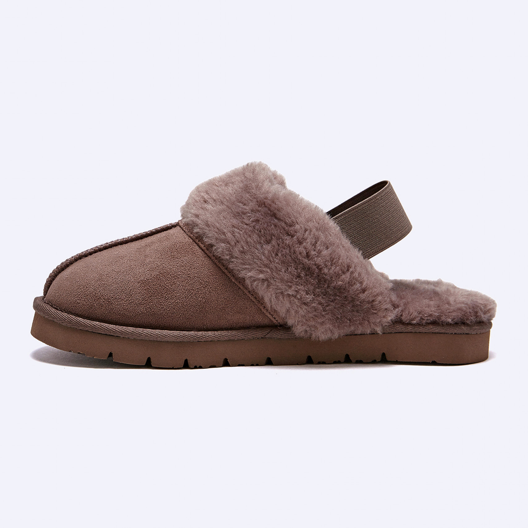 시어링 슬리퍼 슬링백 그레이 여성 / FLFDEA4W02