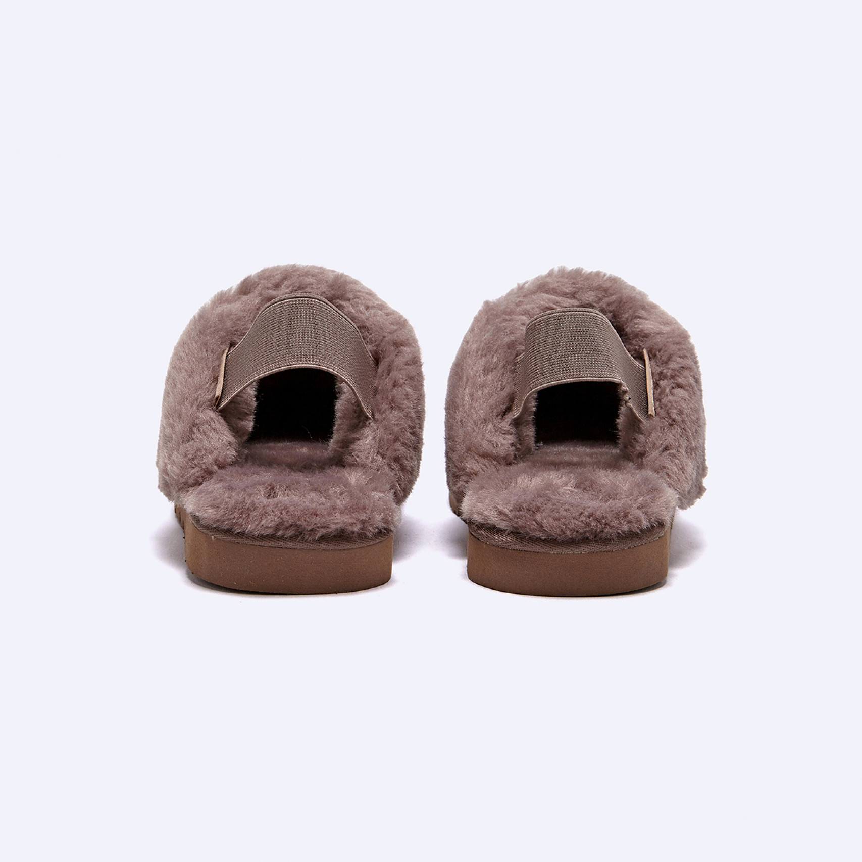 시어링 슬리퍼 슬링백 그레이 여성 / FLFDEA4W02