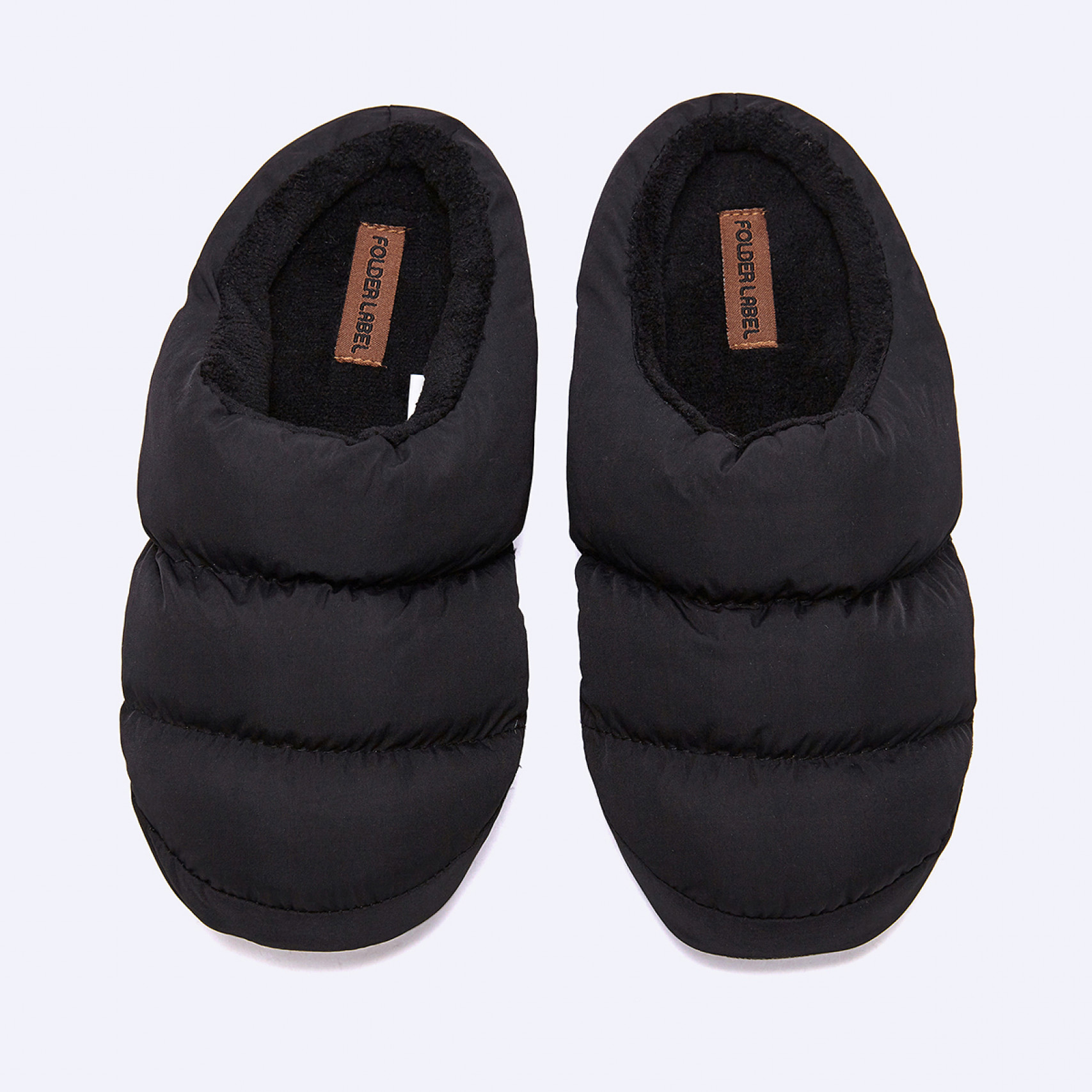 크레미니 패딩 슬리퍼 블랙 / FLFDEA3U01