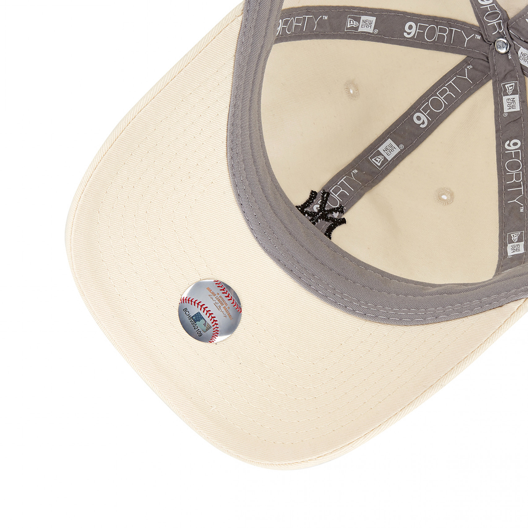 MLB 워시드 미니 로고 뉴욕 양키스 언스트럭쳐 볼캡 와인 코르크 / 12836195