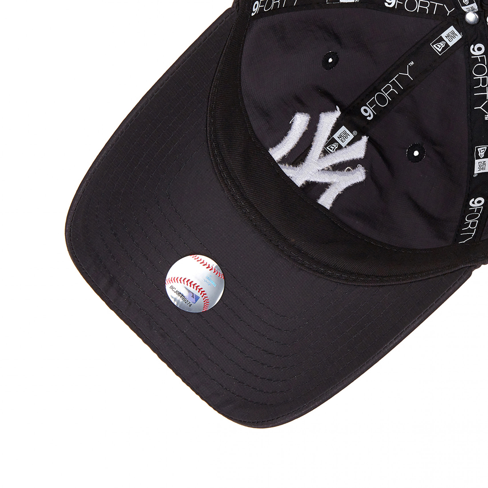 MLB 메탈 나일론 뉴욕 양키스 언스트럭쳐 볼캡 블랙 / 14205947
