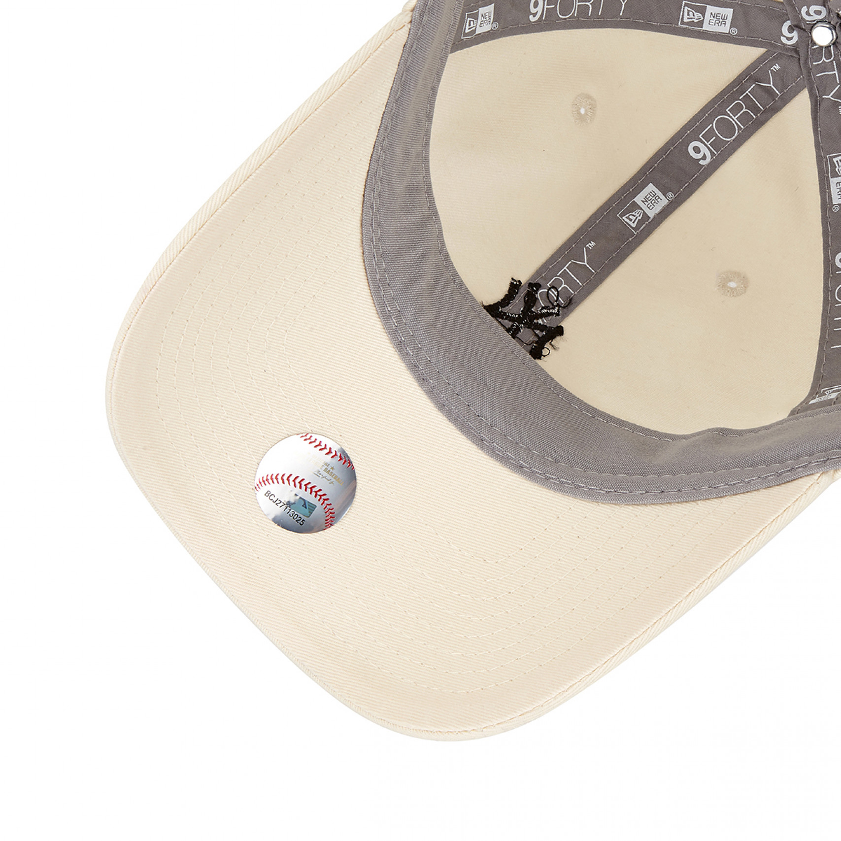 MLB 워시드 미니 로고 뉴욕 양키스 언스트럭쳐 볼캡 와인 코르크 / 14205769