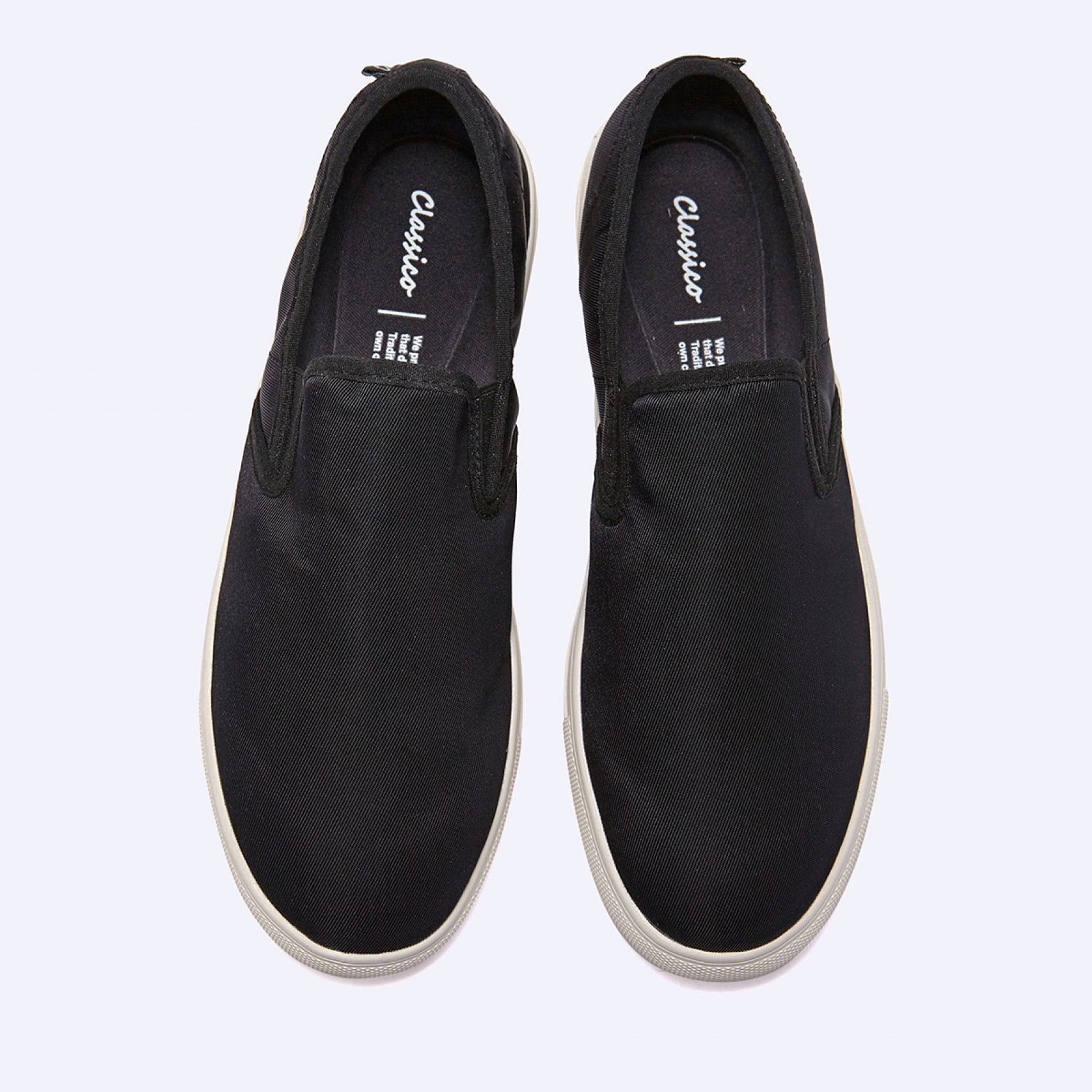 클래시라이트 경량 슬립온 화이트 블랙 / FLCCEA1U04