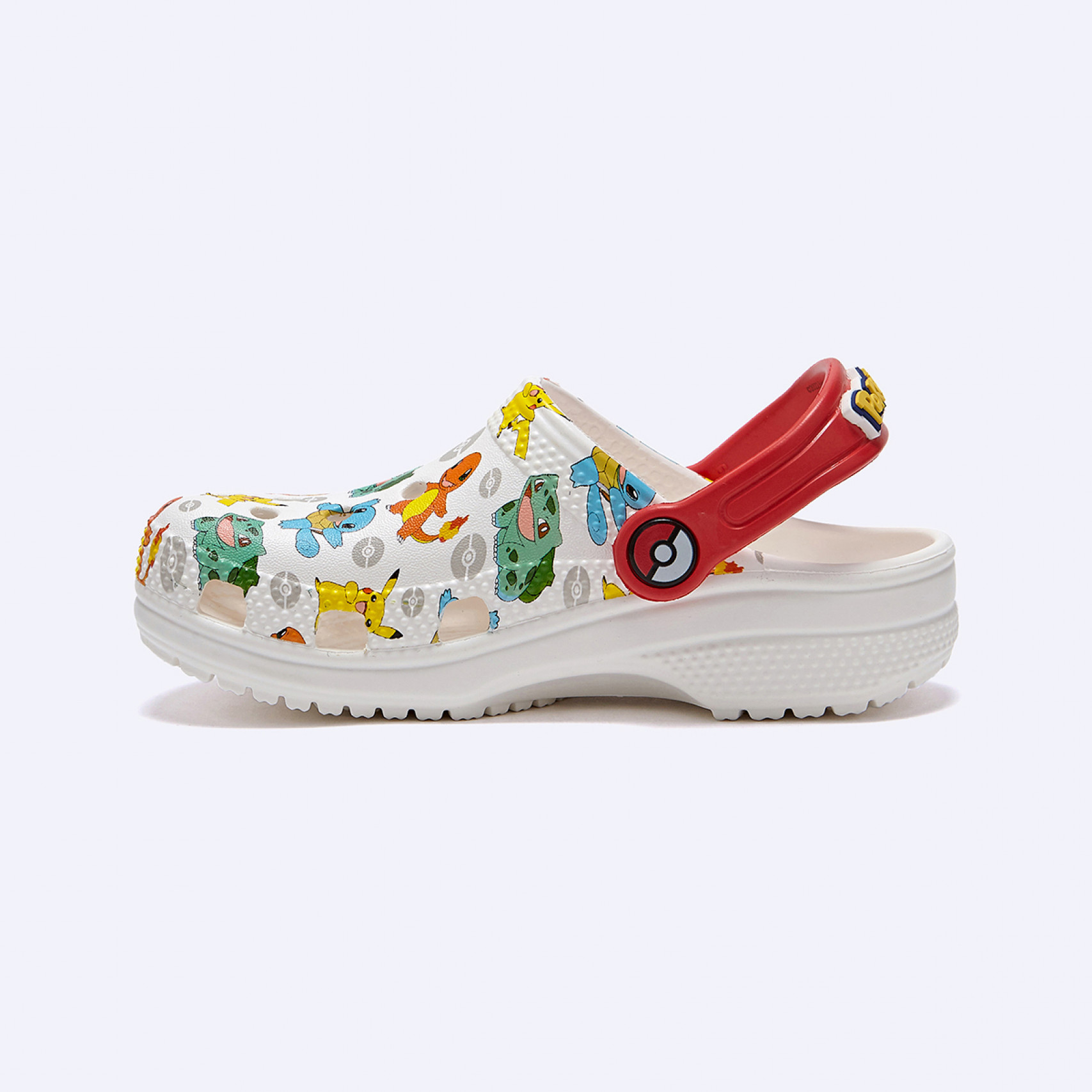 클래식 포켓몬 클로그 키즈 화이트 멀티 / 207739-94S