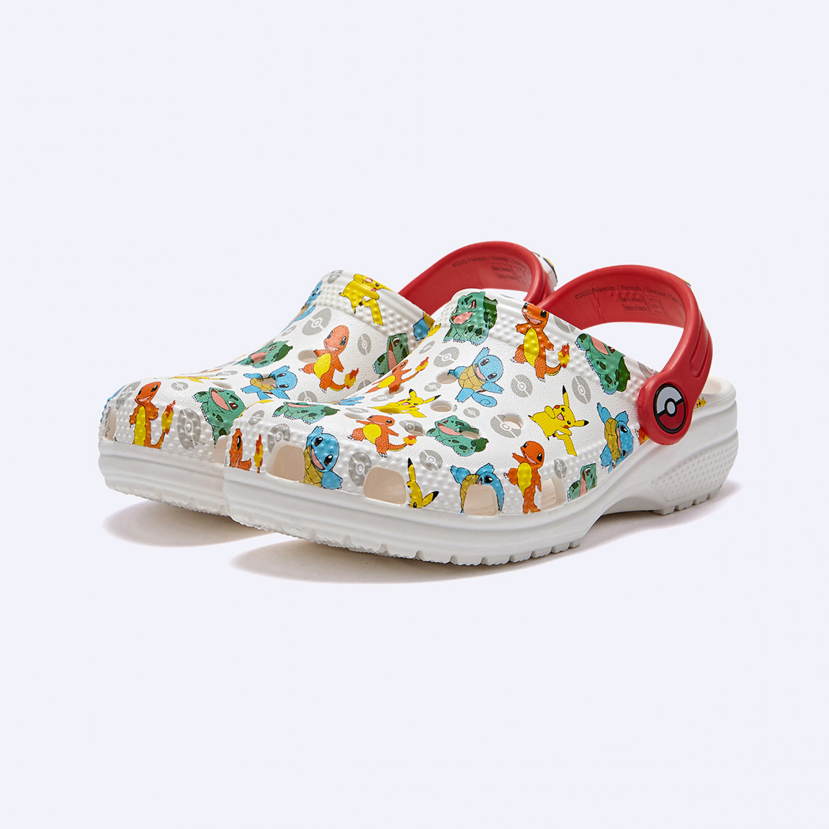 클래식 포켓몬 클로그 키즈 화이트 멀티 / 207739-94S