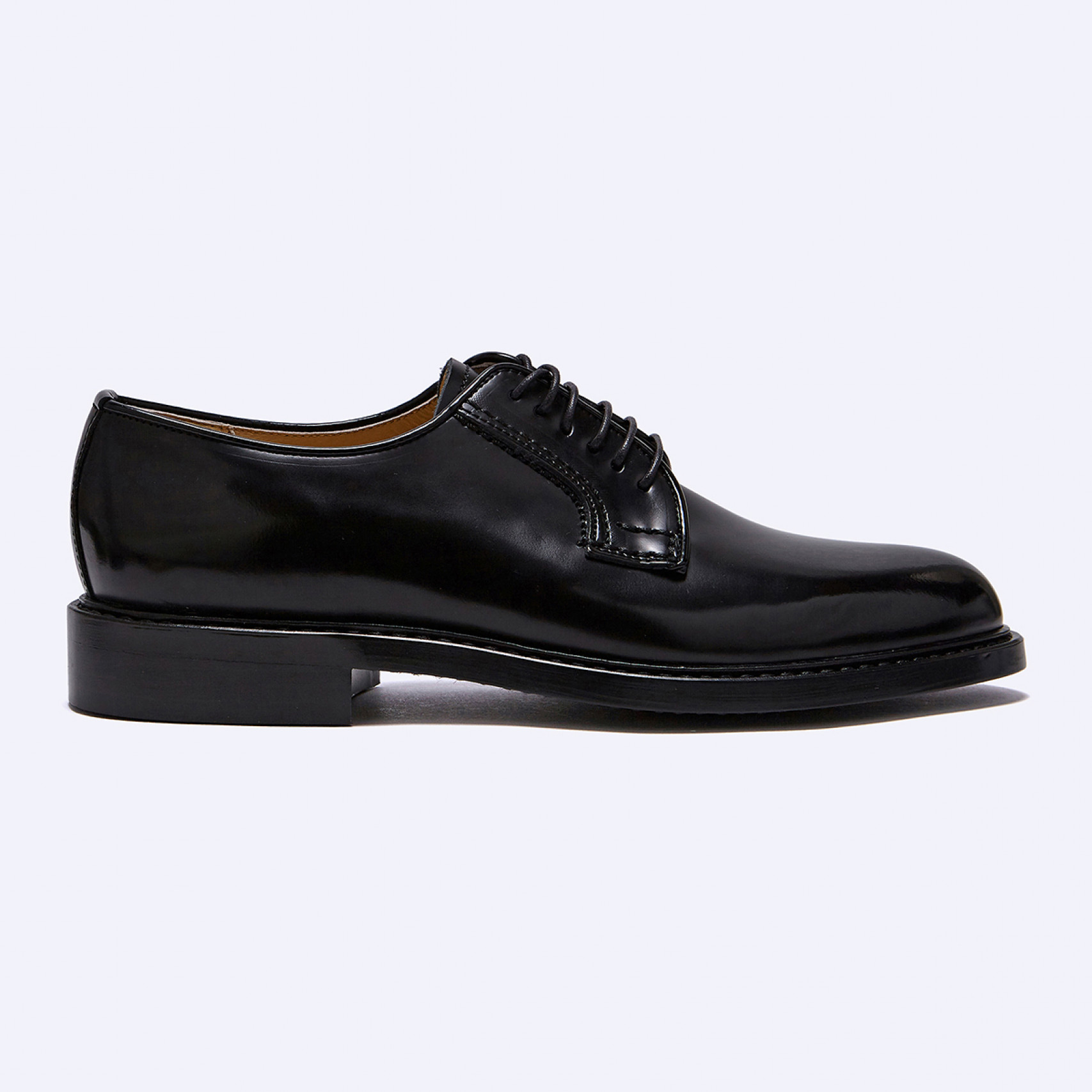 남성용 소가죽 더비슈즈 HS-711 BLACK