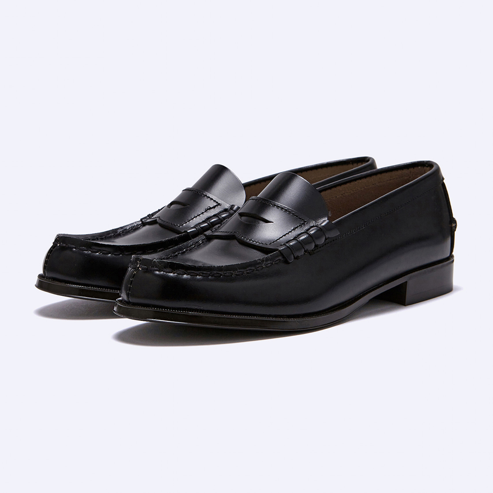 여성용 소가죽 페니로퍼 HS-304 BLACK