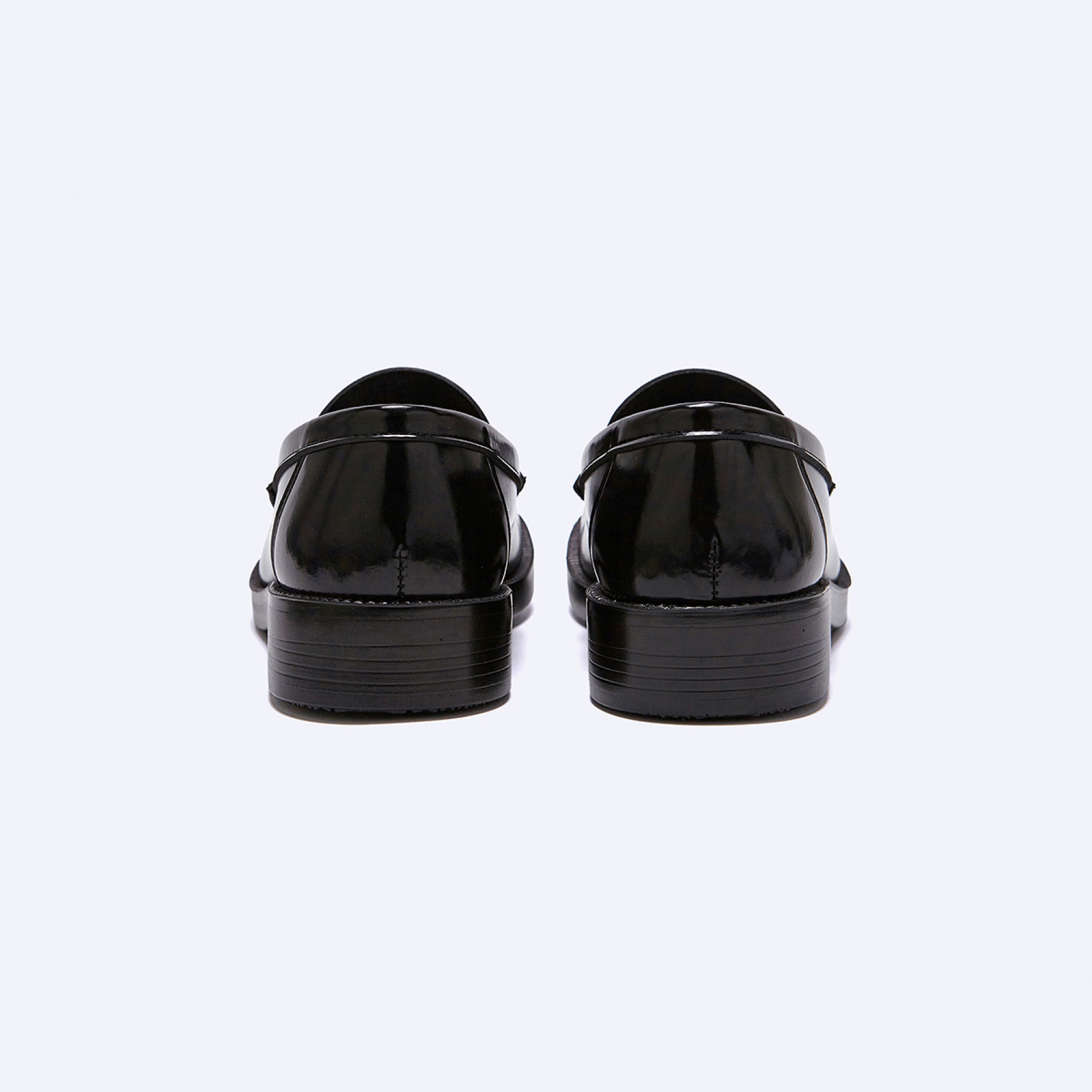 여성용 PU 스퀘어토 페니로퍼 HS-4900 BLACK