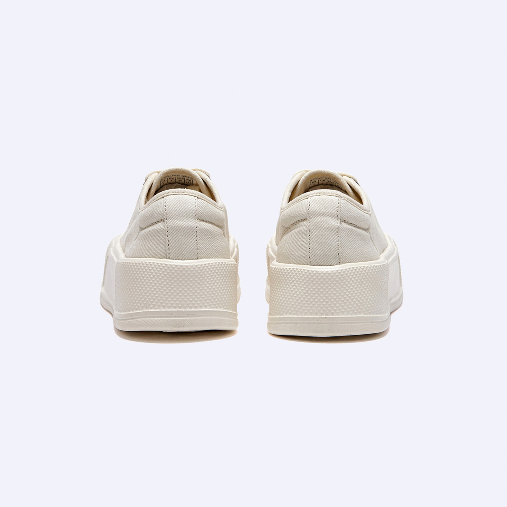 D Basic 보티 스니커즈 아이보리 여성 / FLFDEA1W20