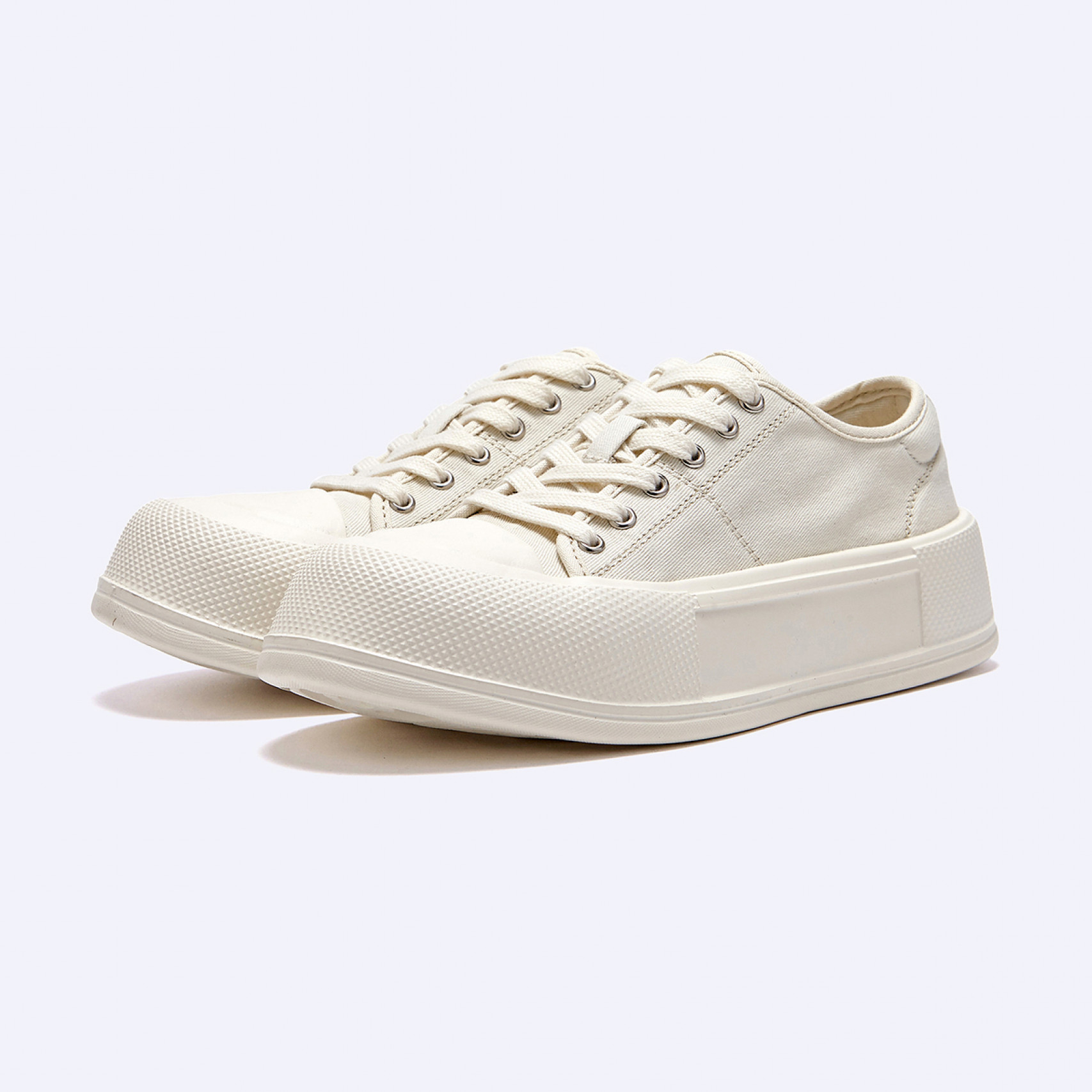 D Basic 보티 스니커즈 아이보리 여성 / FLFDEA1W20