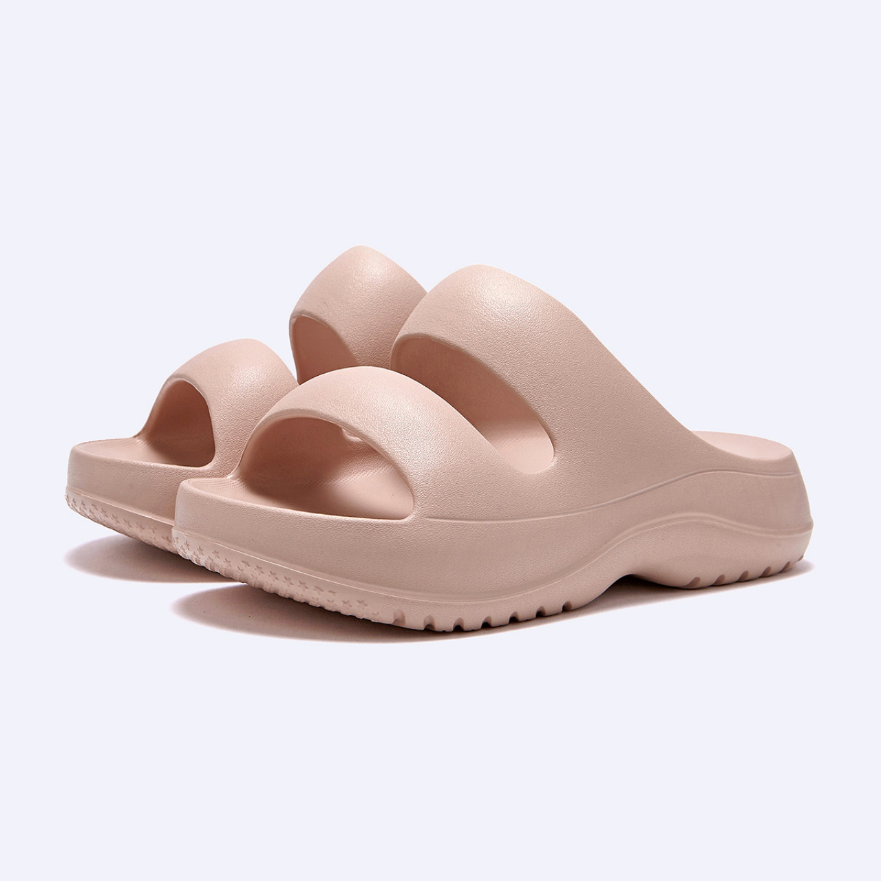 비들 플랫폼 투 스트랩 슬라이드 핑크 / FLOTES2W19