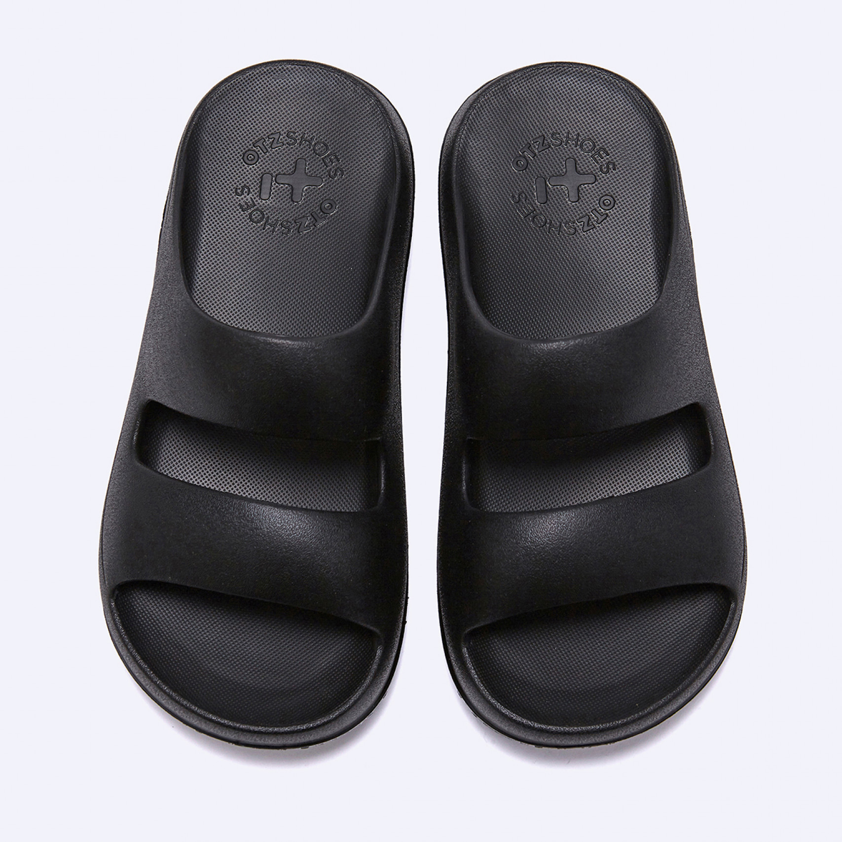 비들 플랫폼 투 스트랩 슬라이드 블랙 / FLOTES2U16