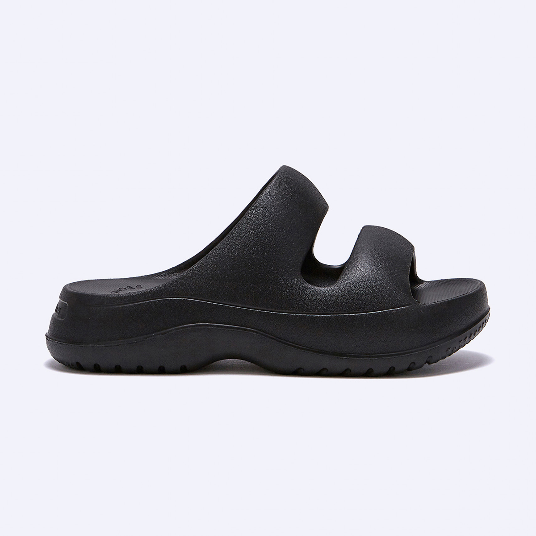 비들 플랫폼 투 스트랩 슬라이드 블랙 / FLOTES2U16