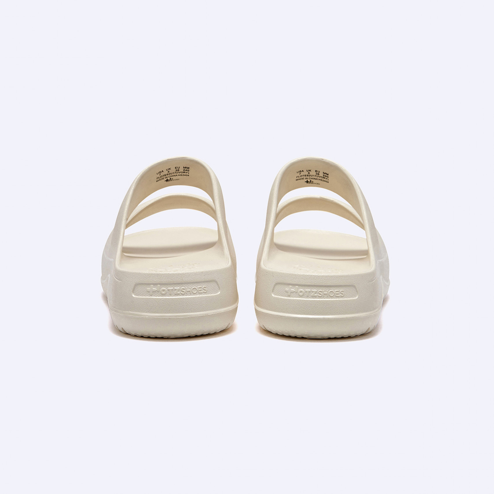 비들 플랫폼 투 스트랩 슬라이드 아이보리 / FLOTES2U17