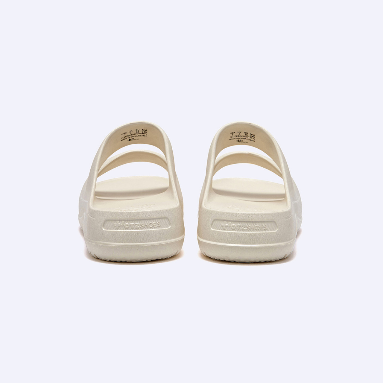 비들 플랫폼 투 스트랩 슬라이드 아이보리 / FLOTES2U17