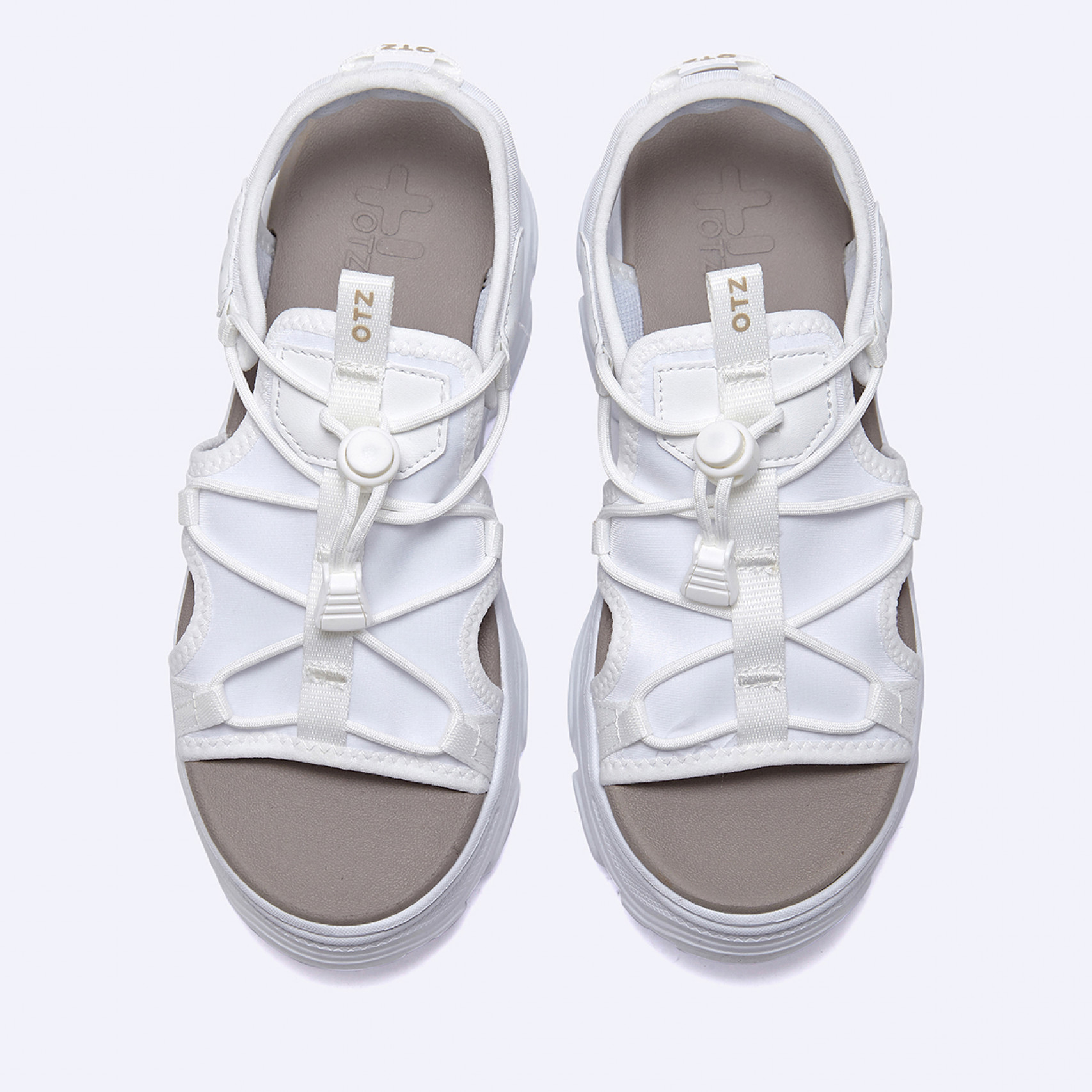 (과년차)로미타 플랫폼 샌들 화이트 / FLOTES2W08