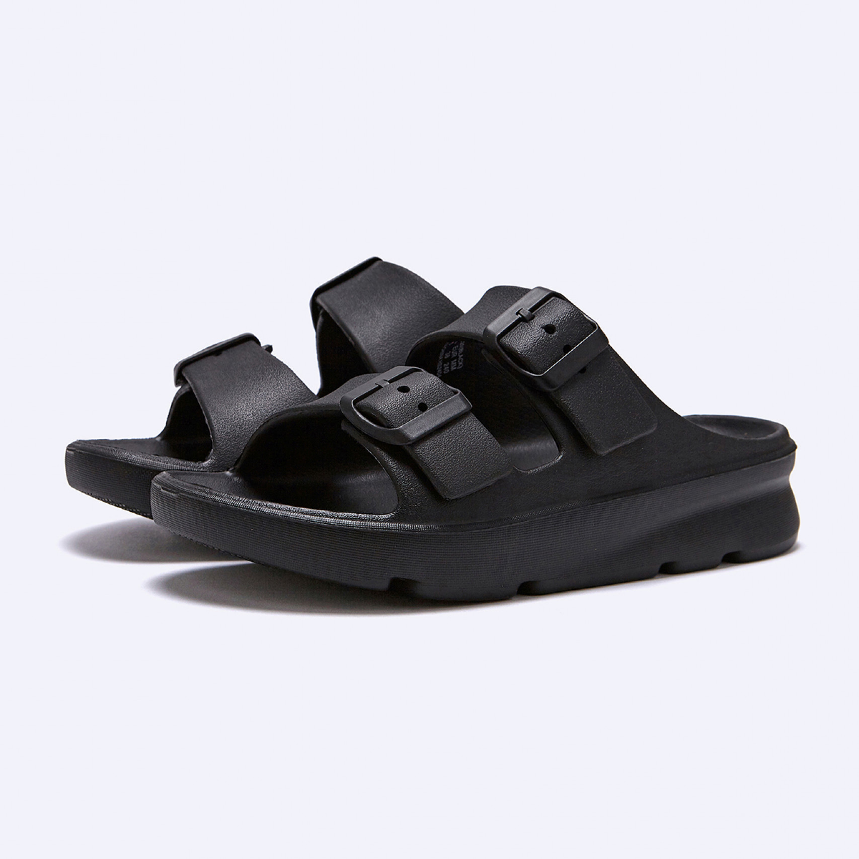 D Basic 쿠션 더블 슬라이드 블랙 / FLFDES2U20