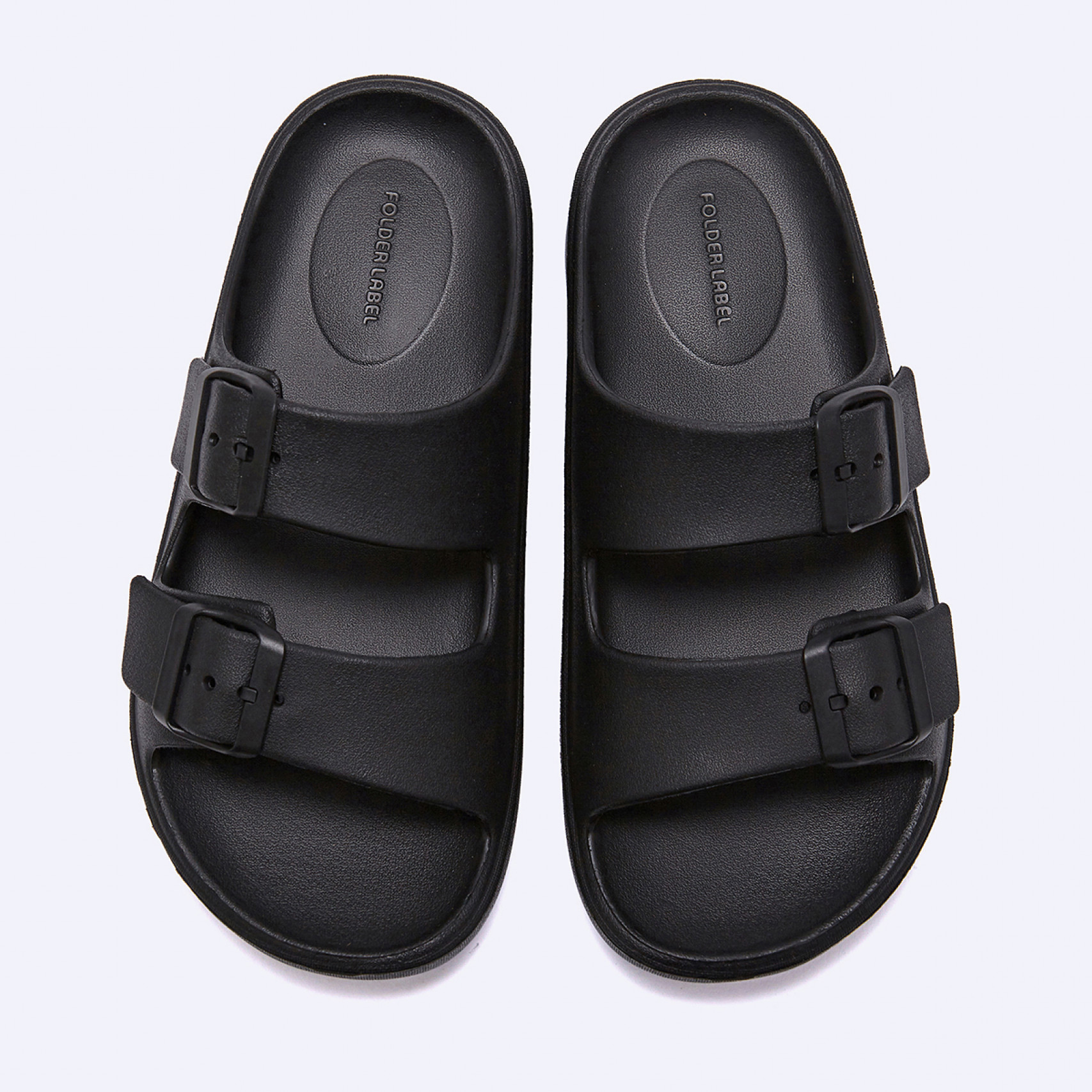 D Basic 쿠션 더블 슬라이드 블랙 / FLFDES2U20