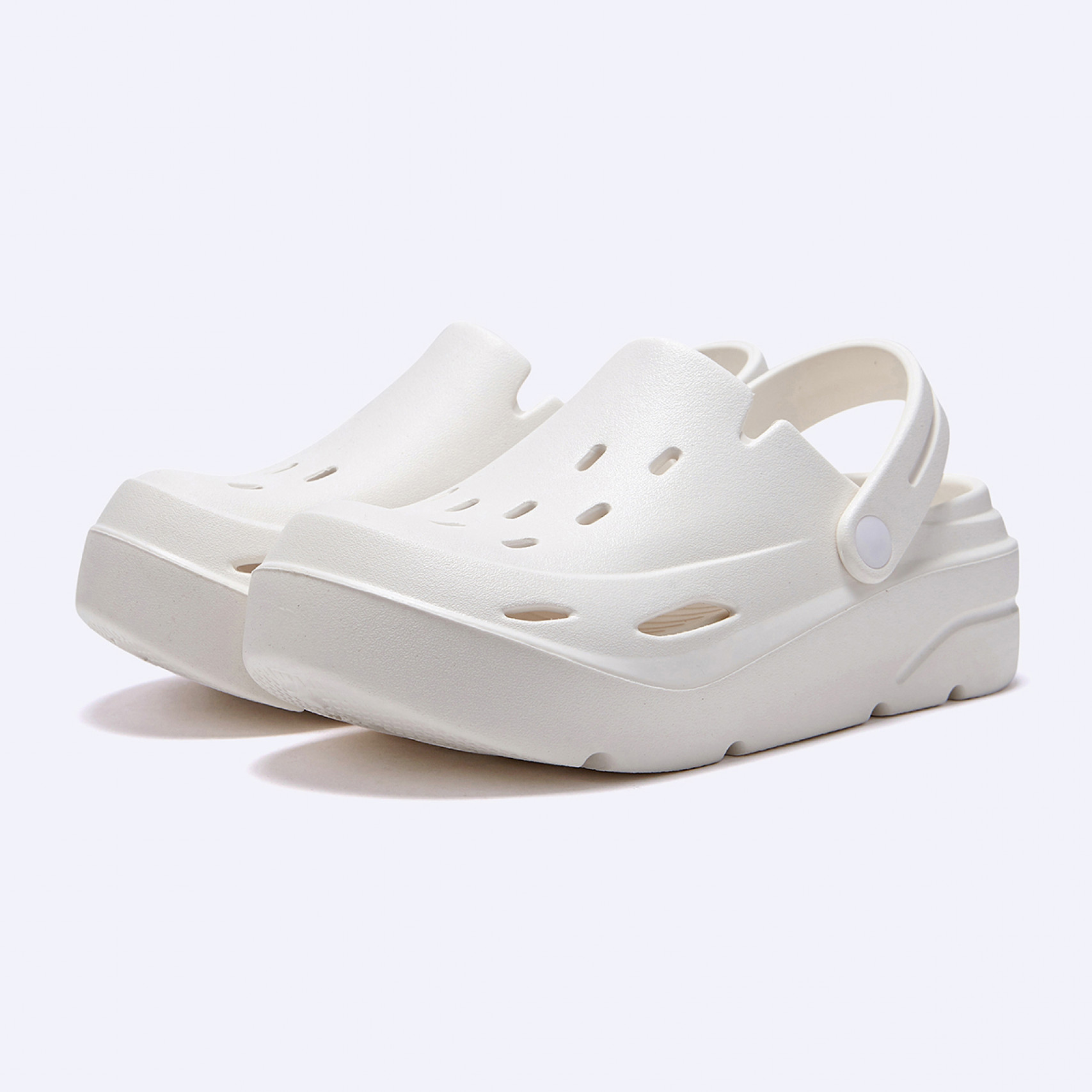 D Basic 쿠션 클로그 화이트 / FLFDES2U51