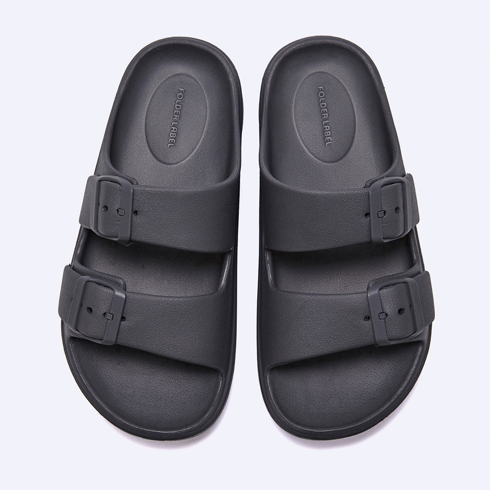 D Basic 쿠션 더블 슬라이드 다크 그레이 / FLFDES2U23