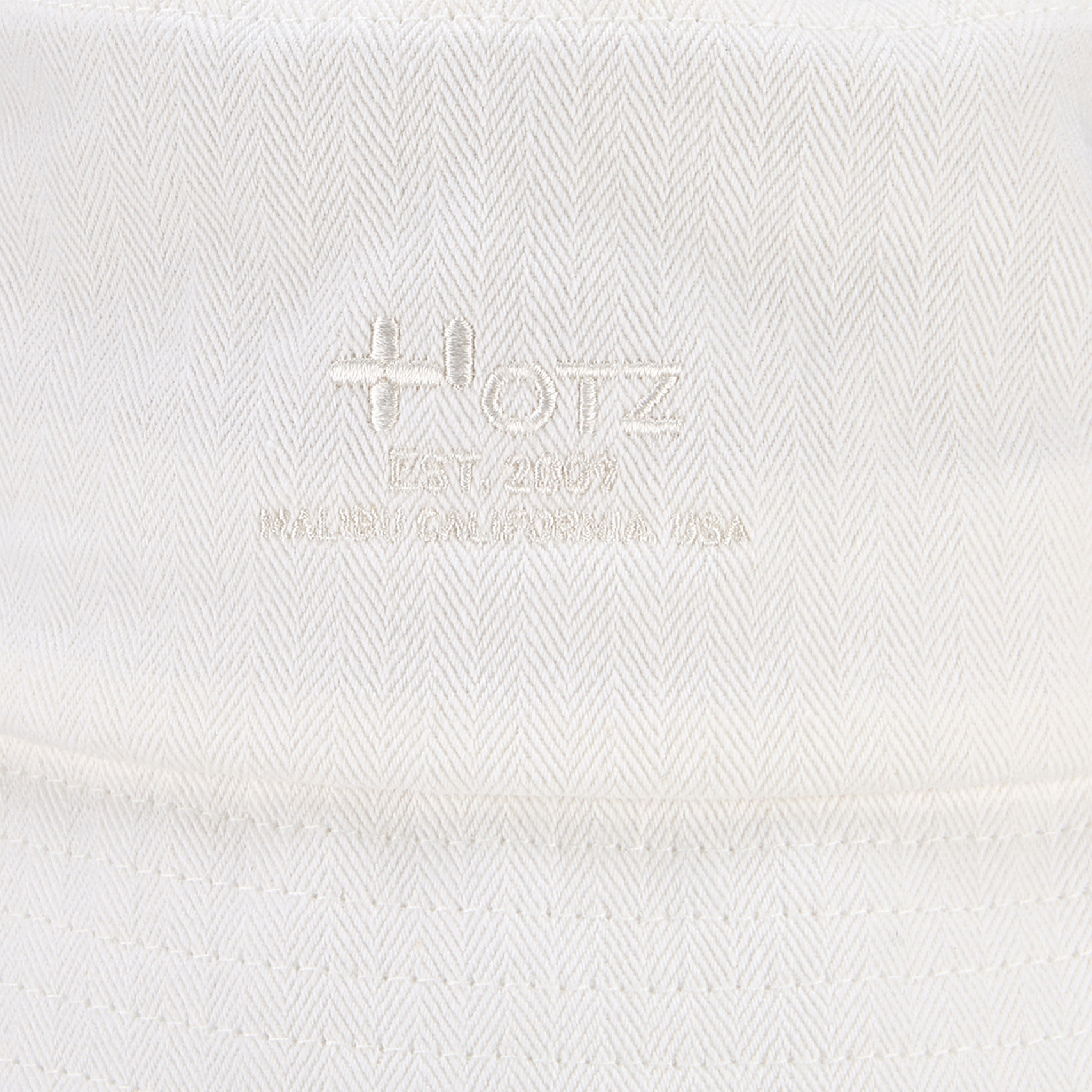 레터링 버킷햇 화이트 / FLOTES2C03