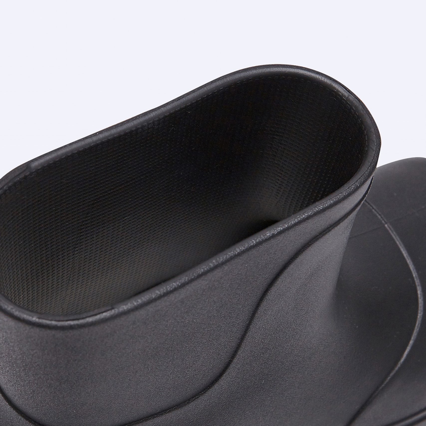 비들 플랫폼 레인부츠 숏 블랙 / FLOTES2U20