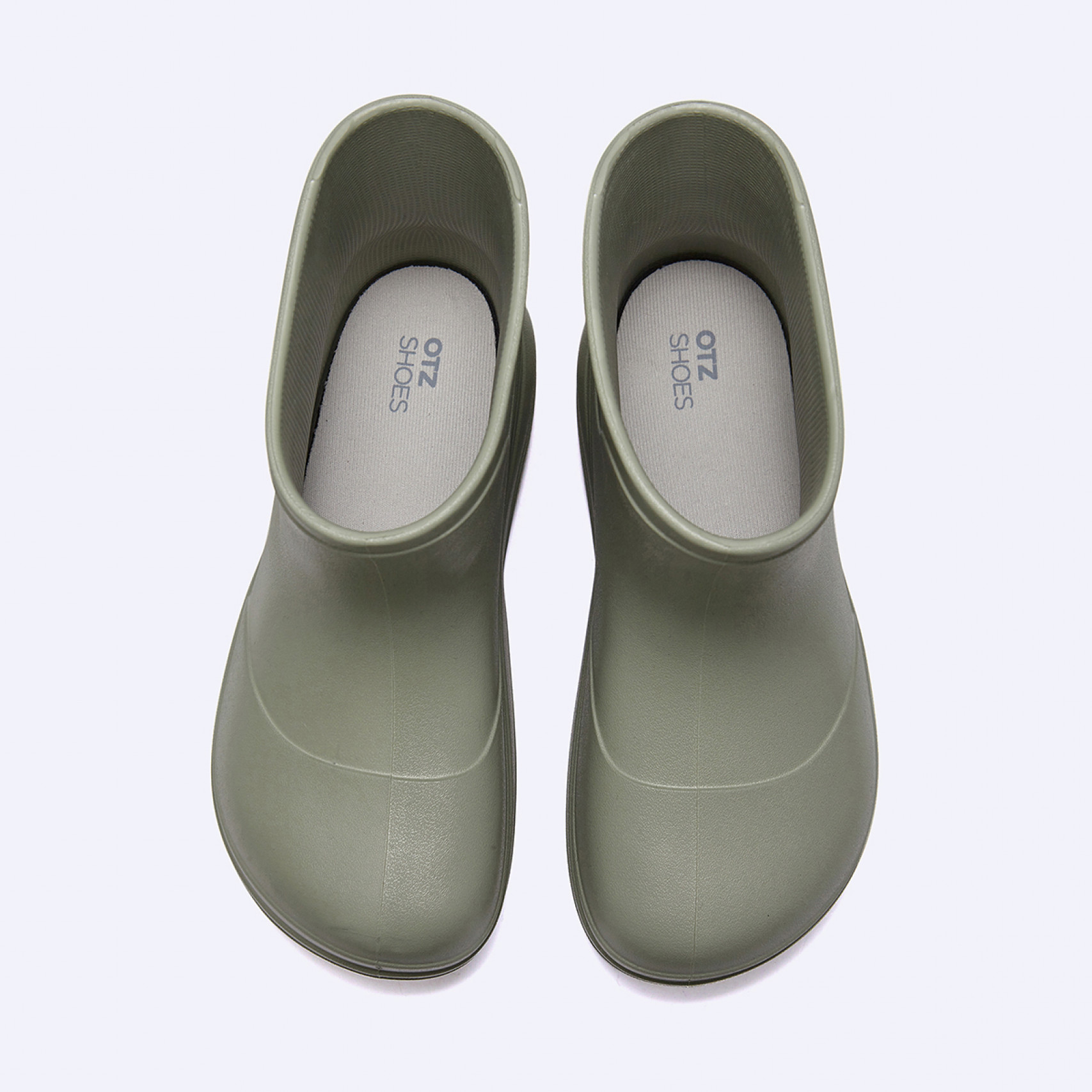 비들 플랫폼 레인부츠 숏 카키 / FLOTES2U22