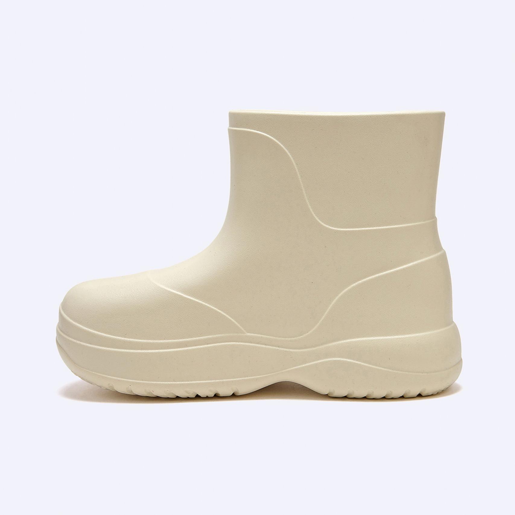 비들 플랫폼 레인부츠 숏 크림 / FLOTES2W21