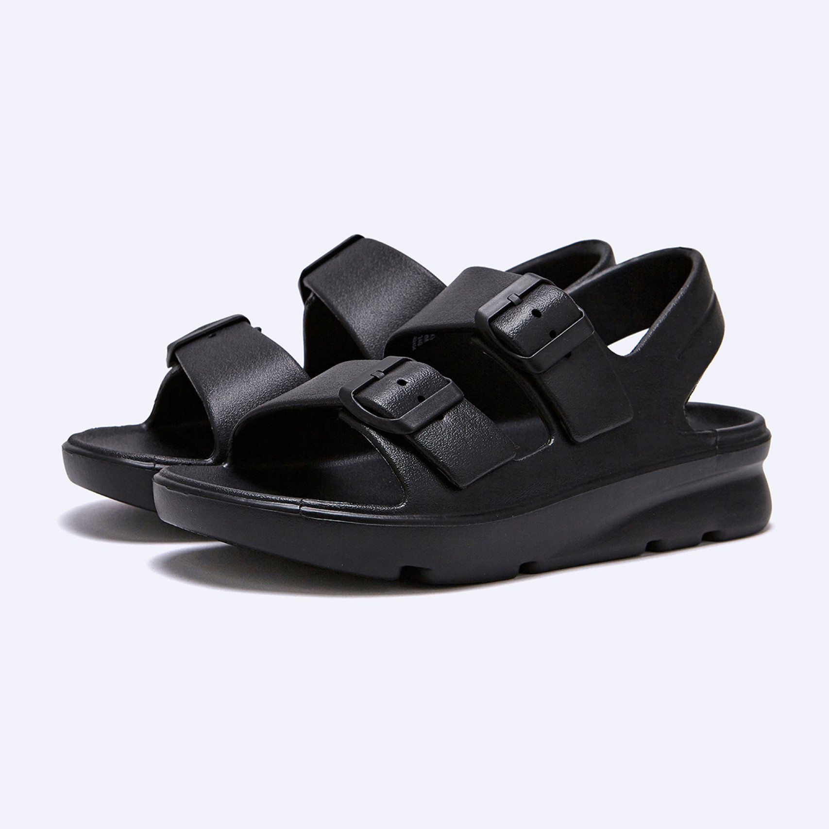 D Basic 쿠션 더블 샌들 블랙 / FLFDES2U11