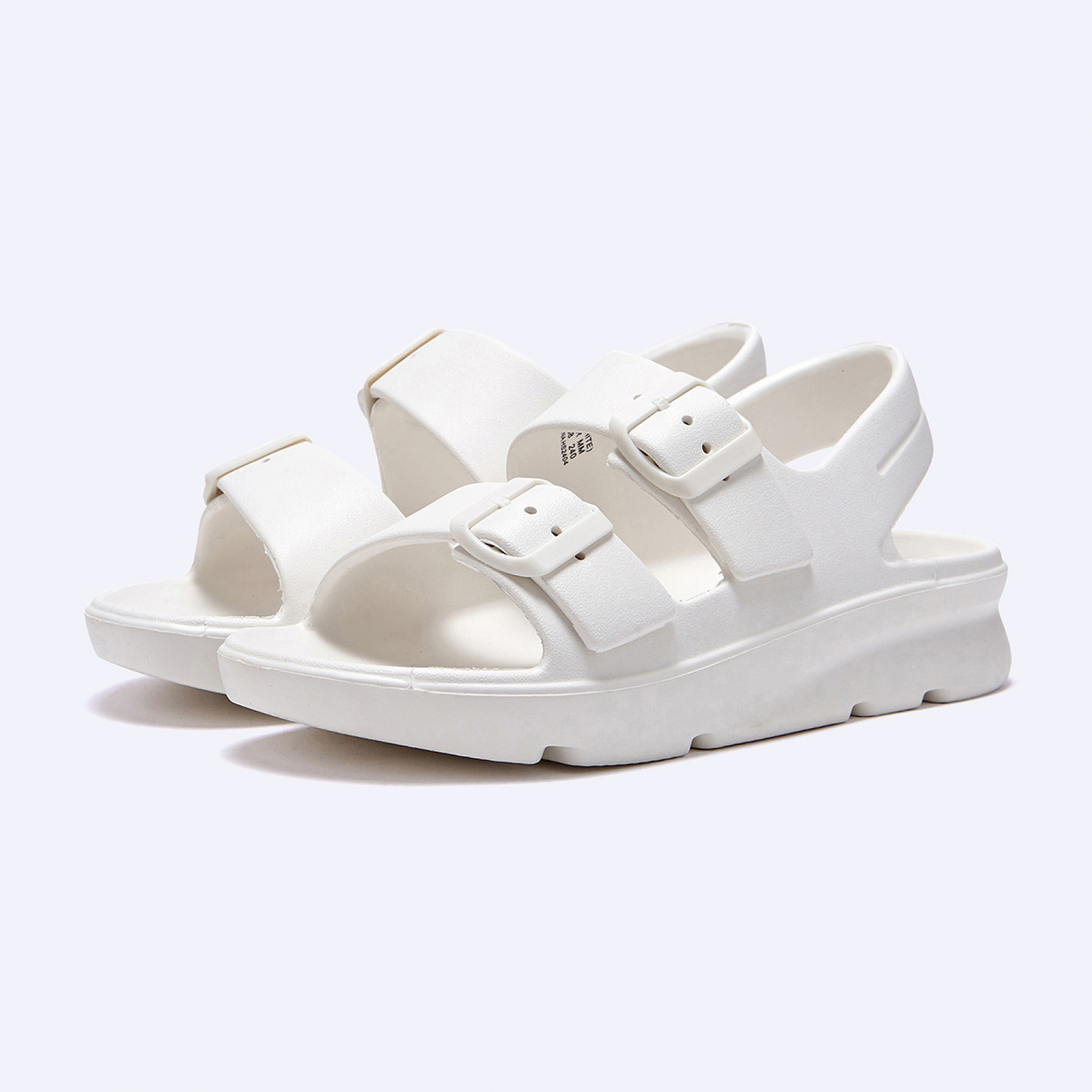 D Basic 쿠션 더블 샌들 화이트 / FLFDES2U12