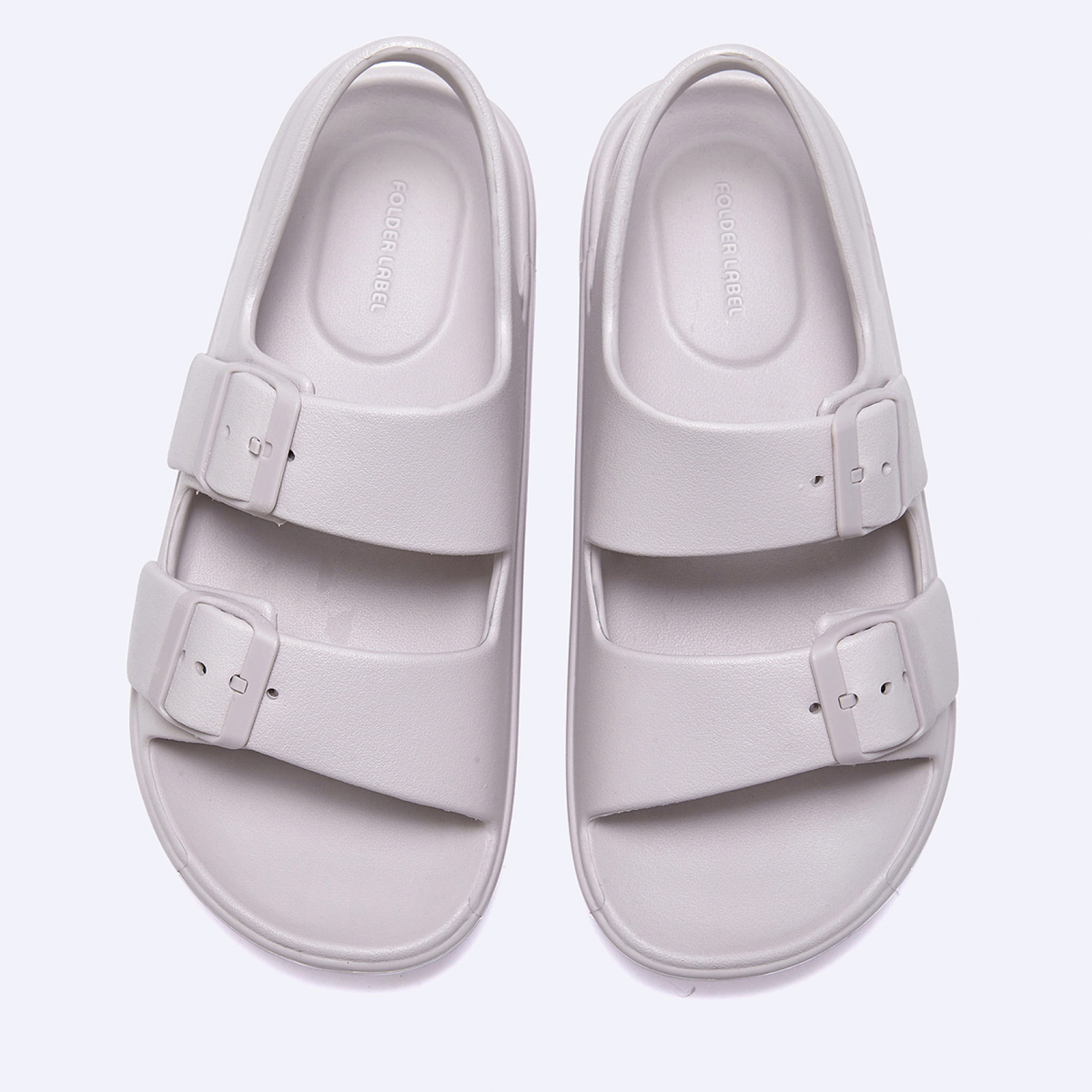 D Basic 쿠션 더블 샌들 라이트 그레이 / FLFDES2U13