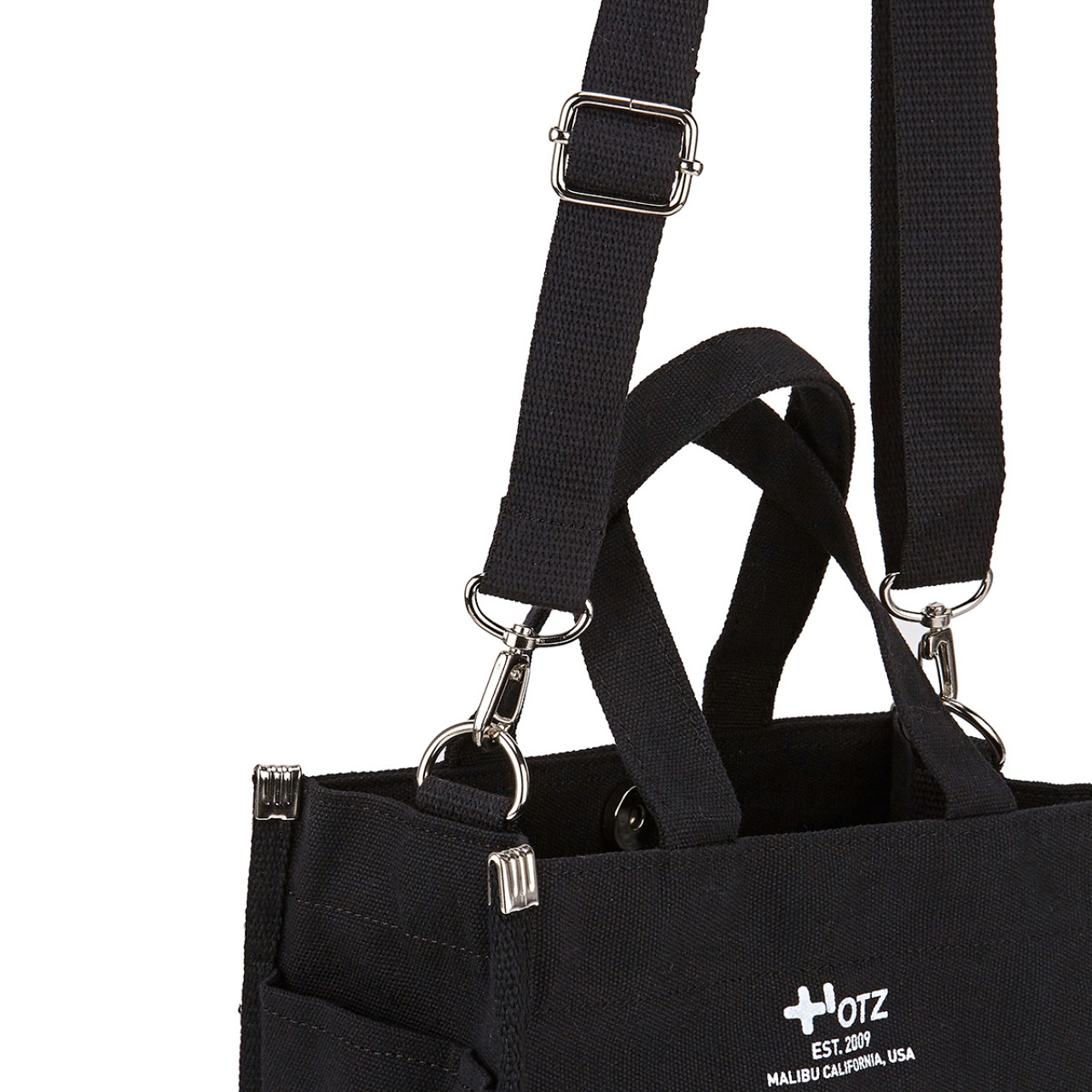 캔버스 토트백 블랙 / FLOTES2B01