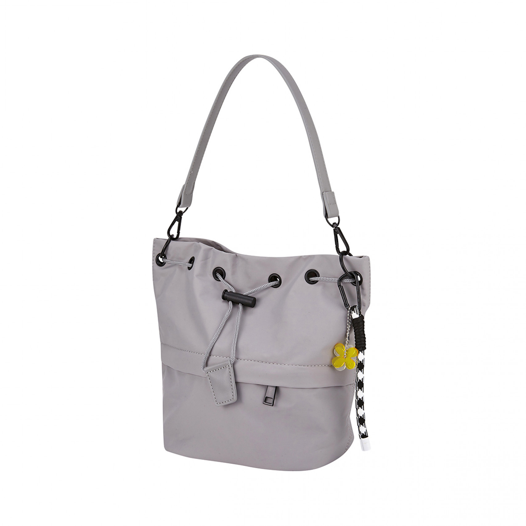 나일론 버킷백 L 그레이 / FLOTES2B05