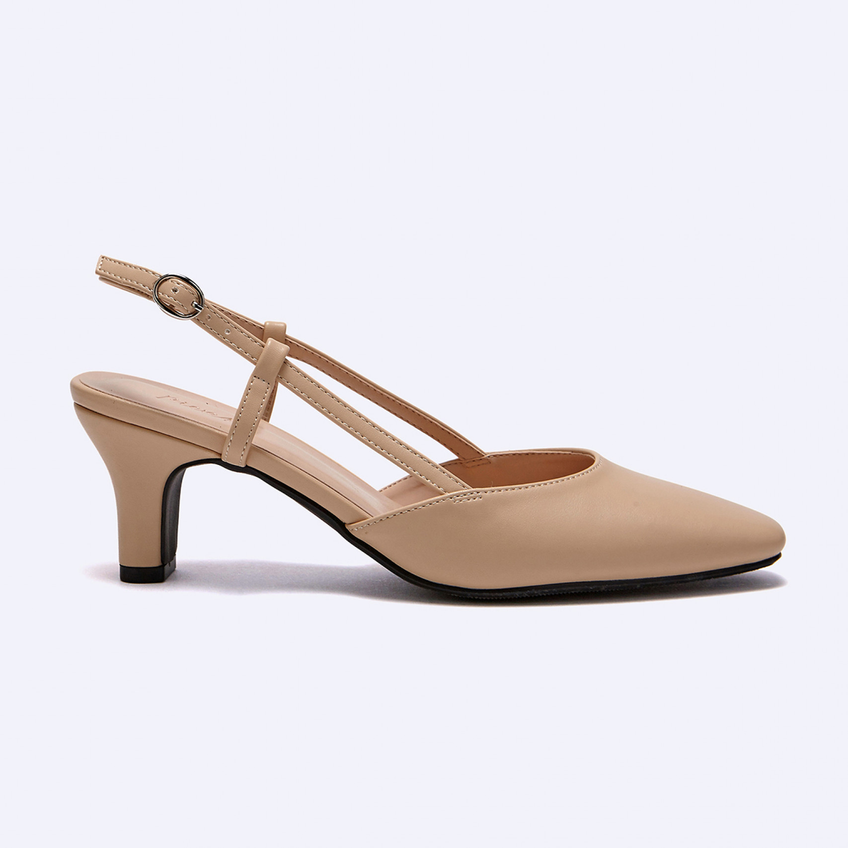 세미스퀘어 슬링백 라이트 베이지 5.5cm / FLPREA3W04