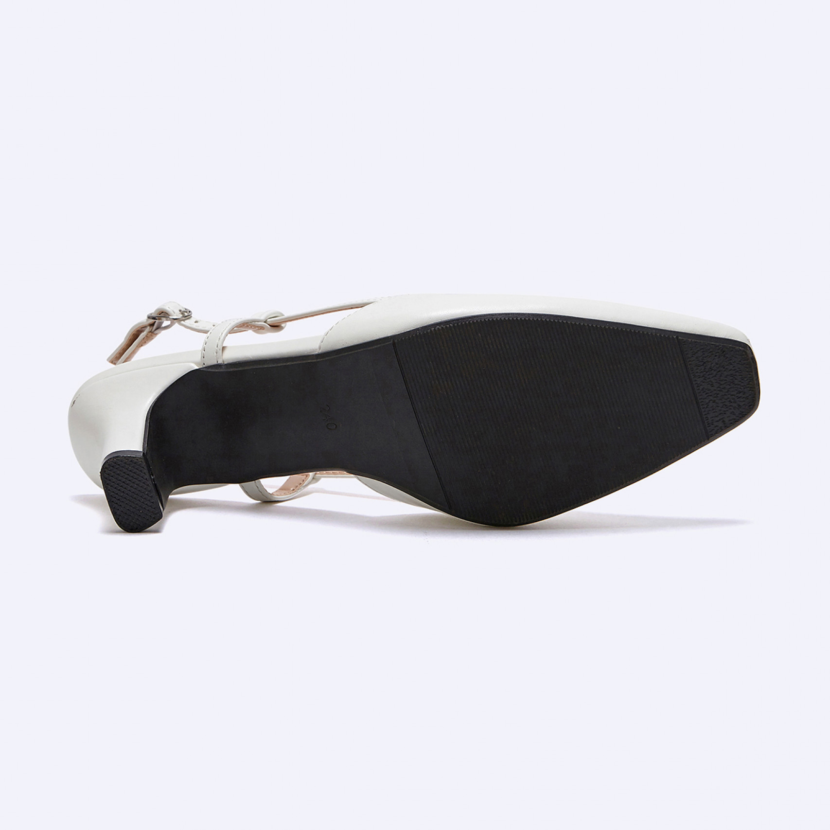 세미스퀘어 슬링백 아이보리 5.5cm / FLPREA3W05