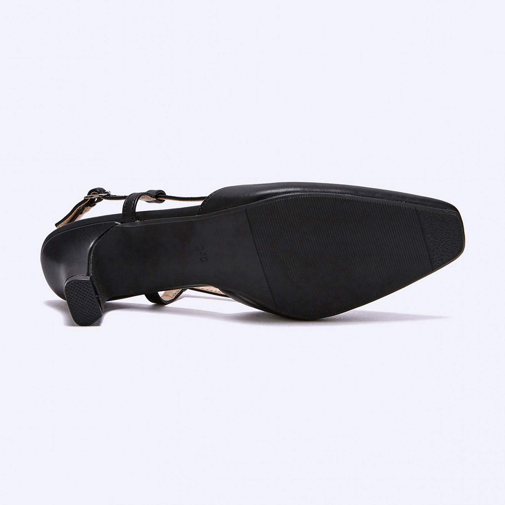 세미스퀘어 슬링백 블랙 5.5cm / FLPREA3W03