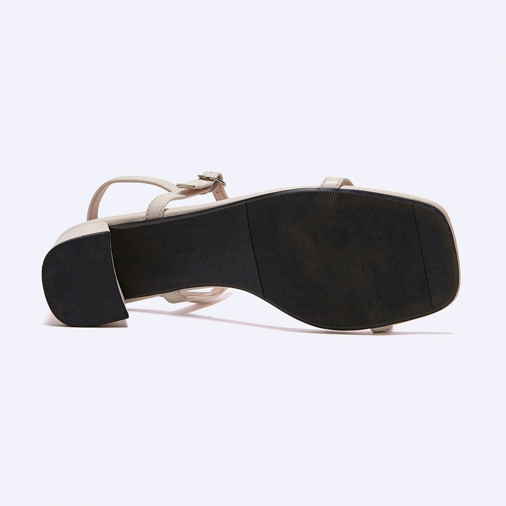 Two Strap 샌들 힐 아이보리 5cm / FLPRES3W02