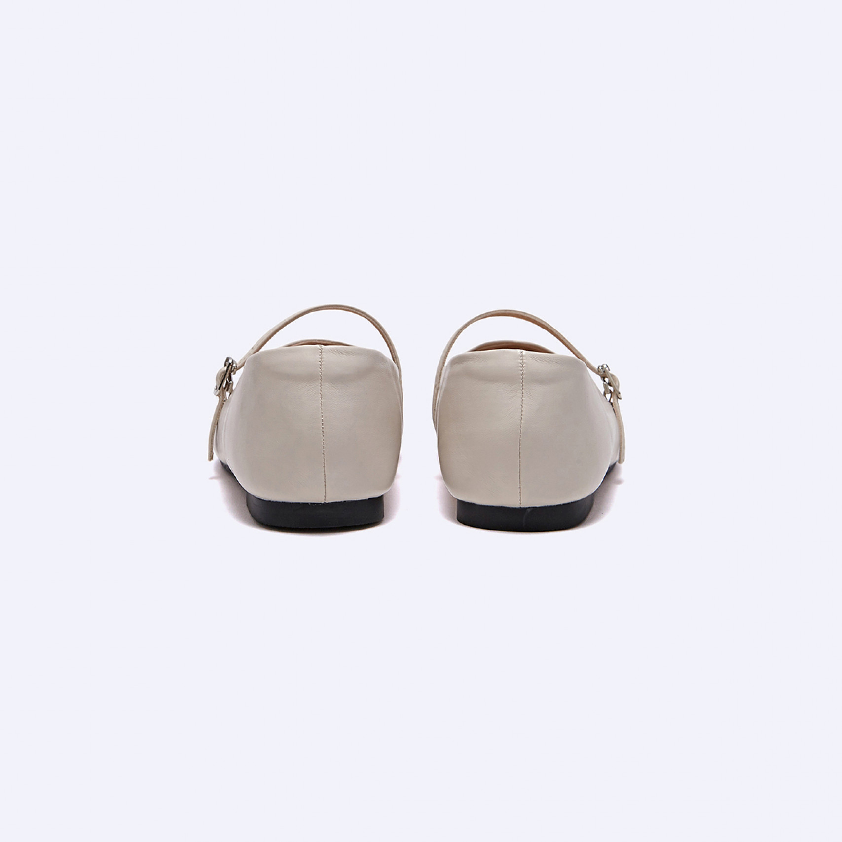V컷 메리제인슈즈 아이보리 1cm / FLPREA3W02